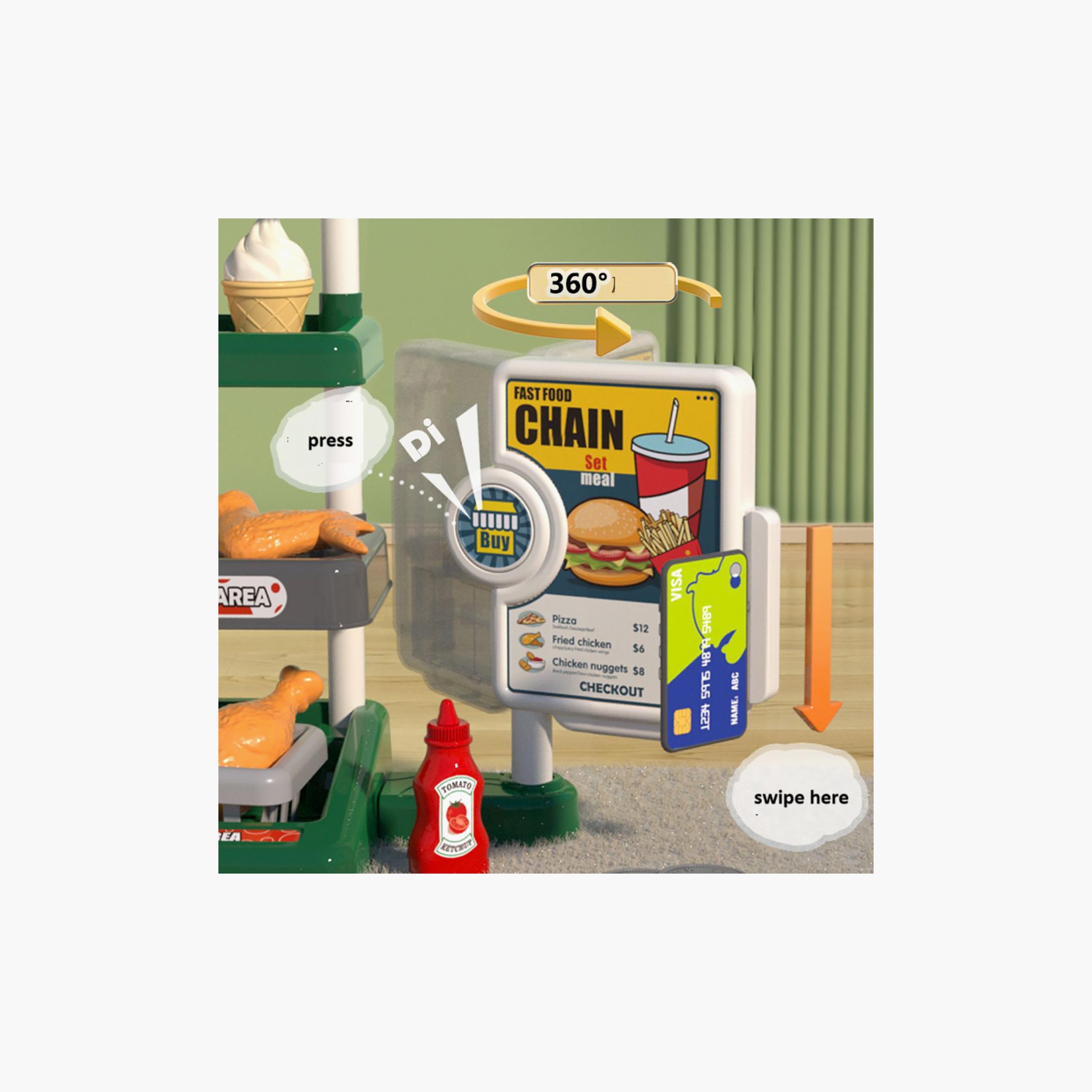 Mini Panda Mini Fast Food Pretend Play Set - 3 Years+-toys-roleplay-playfoods-image-7