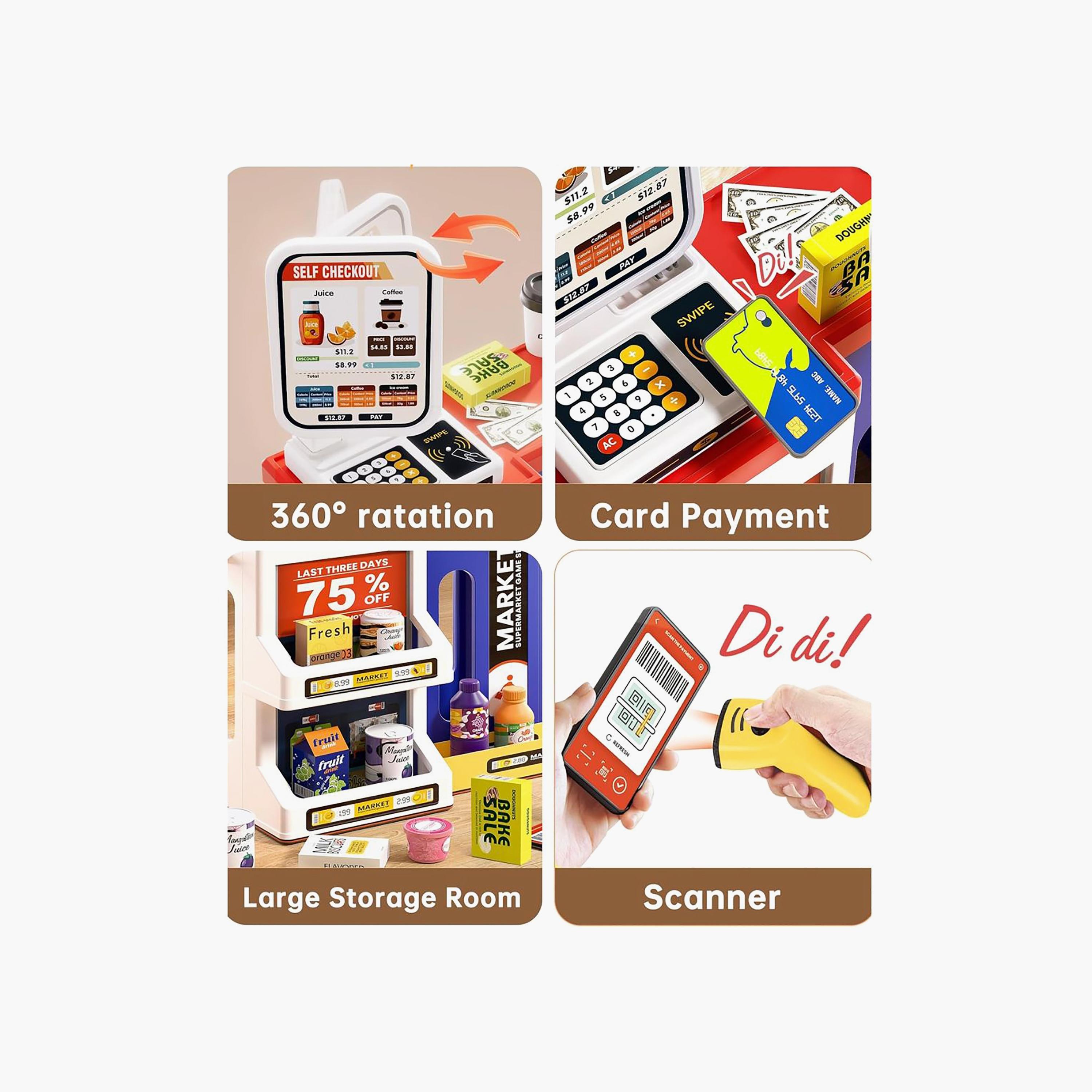 مجموعة لعب سوبر ماركت سبلايندور ميني باندا - 3 سنوات فما فوق-toys-roleplay-supermarketandshoppingsets-image-4