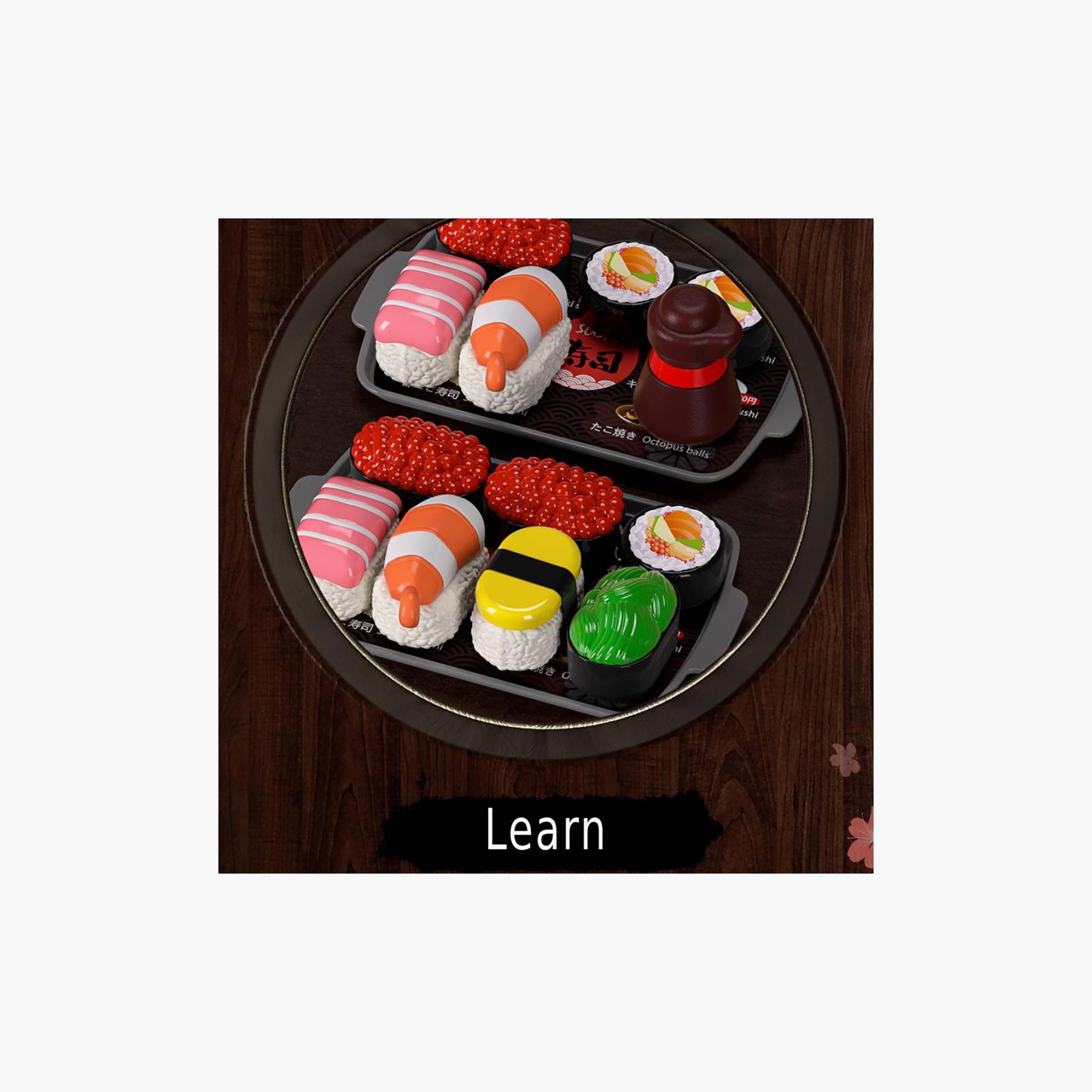Mini Panda Mini Sushi Bar Pretend Play Set - 3 Years+-toys-roleplay-playfoods-image-2