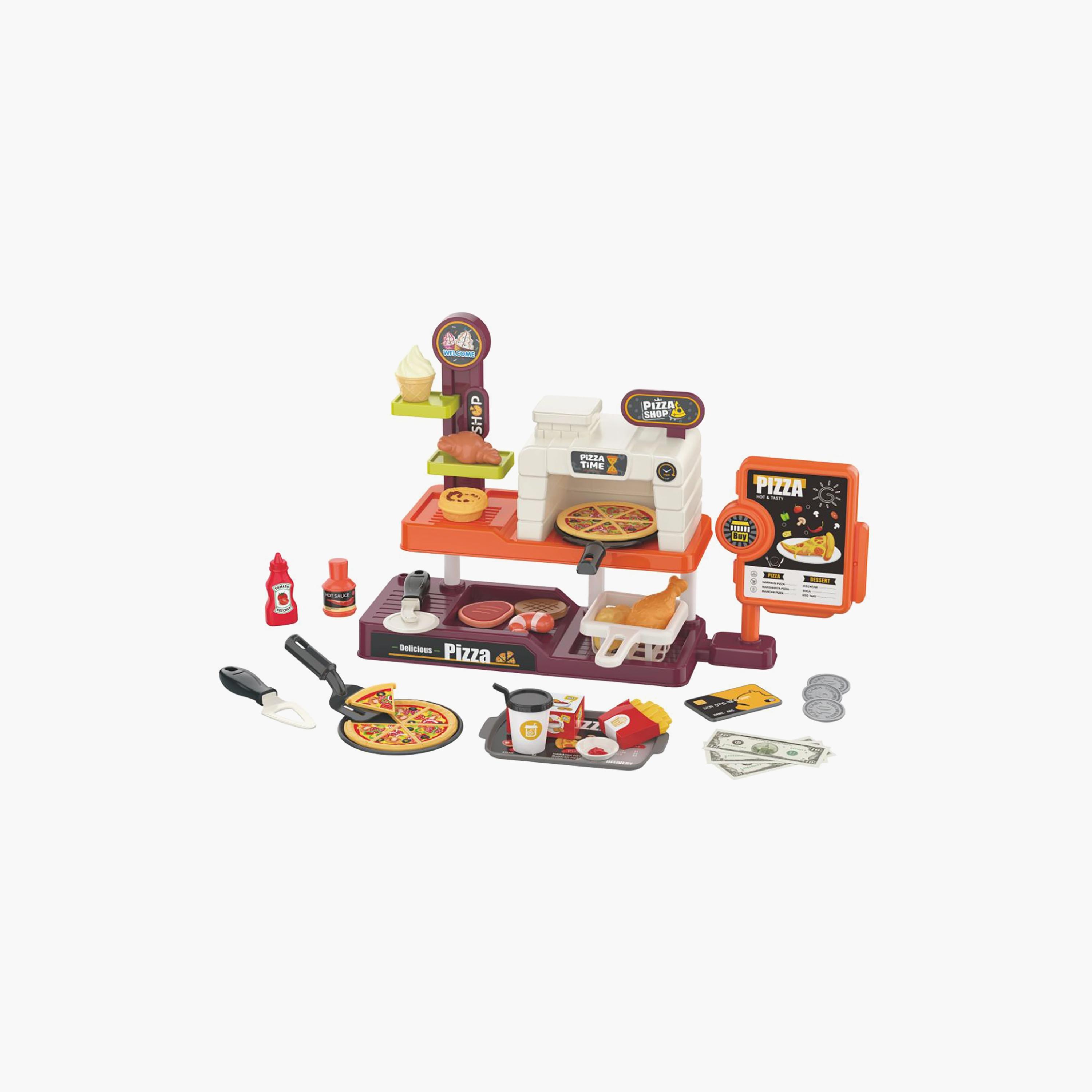 مجموعة لعب البيتزا الصغيرة ميني باندا - 3 سنوات فما فوق-toys-roleplay-playfoods-image-1