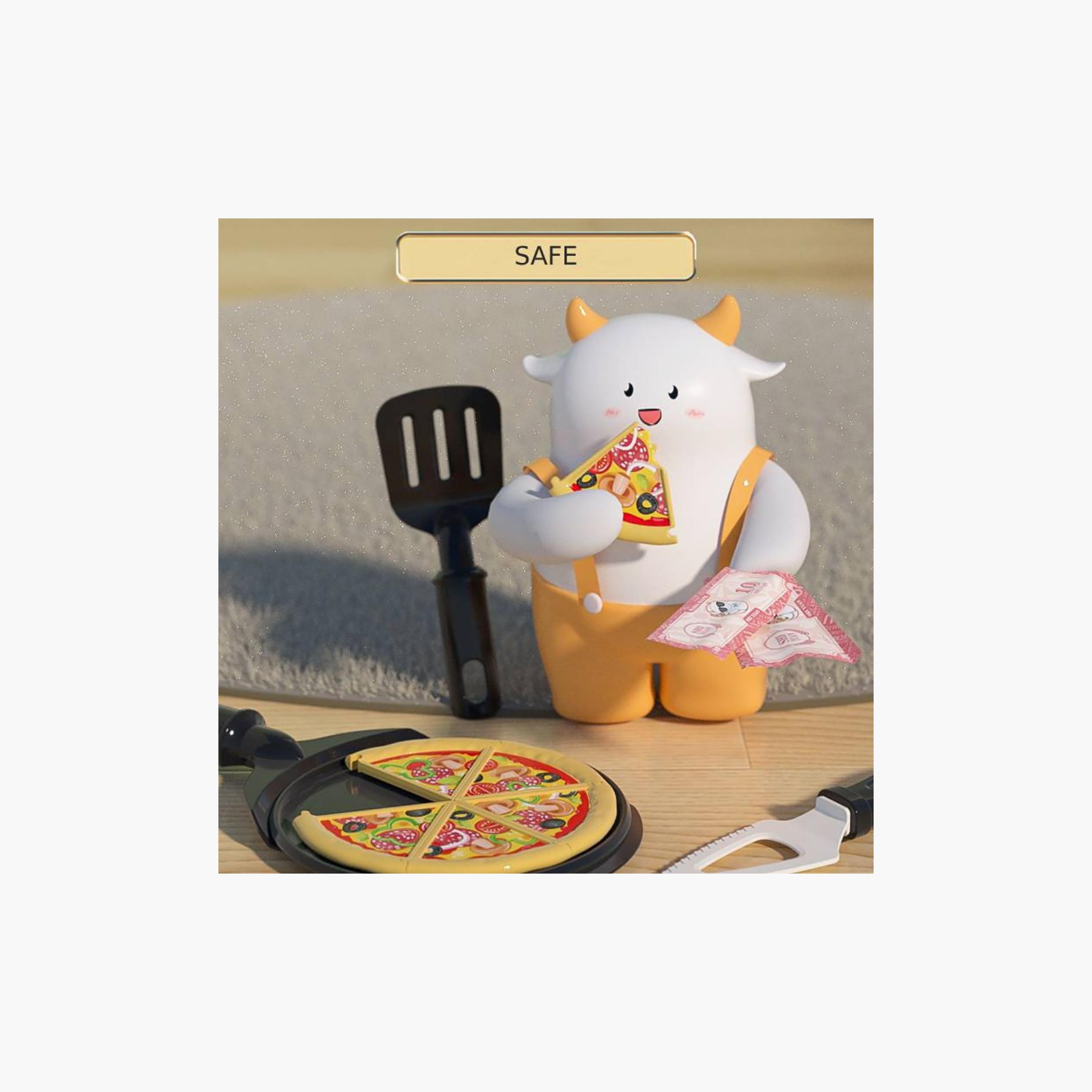 مجموعة لعب البيتزا الصغيرة ميني باندا - 3 سنوات فما فوق-toys-roleplay-playfoods-image-5
