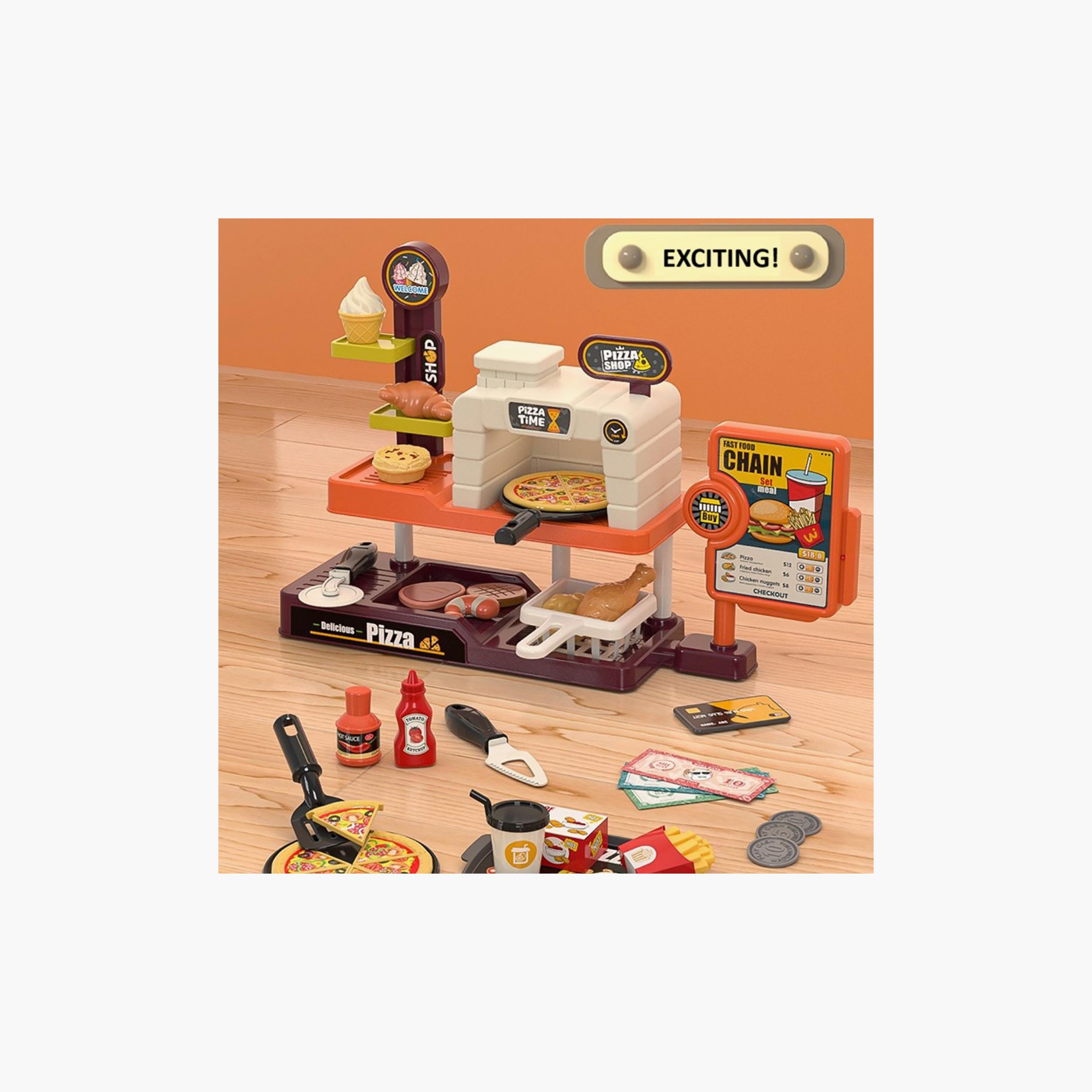 مجموعة لعب البيتزا الصغيرة ميني باندا - 3 سنوات فما فوق-toys-roleplay-playfoods-image-8