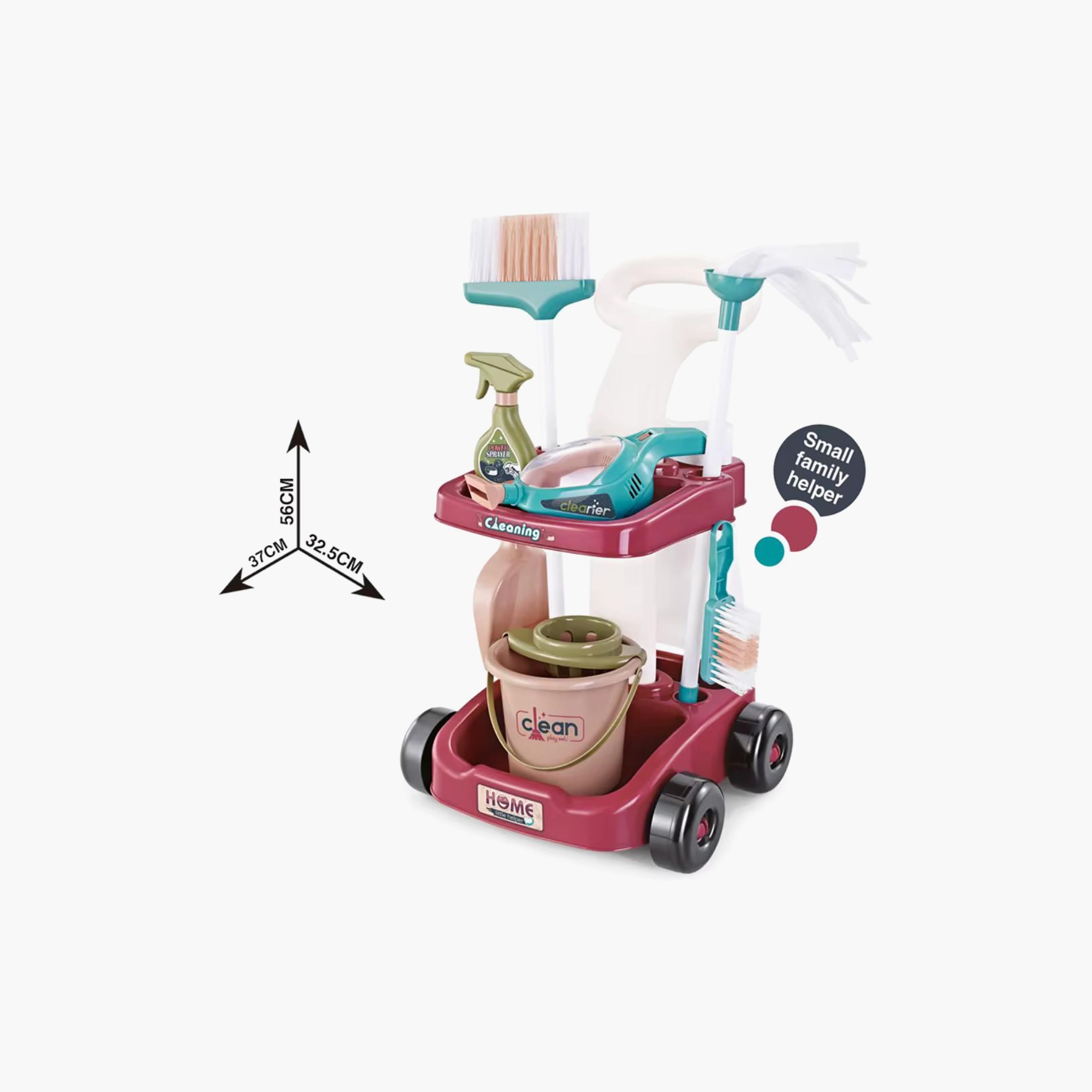 Mini Panda Cleaning Cart Pretend Play Kit - 3 Years+-household-giftingaccessories-giftings-image-3