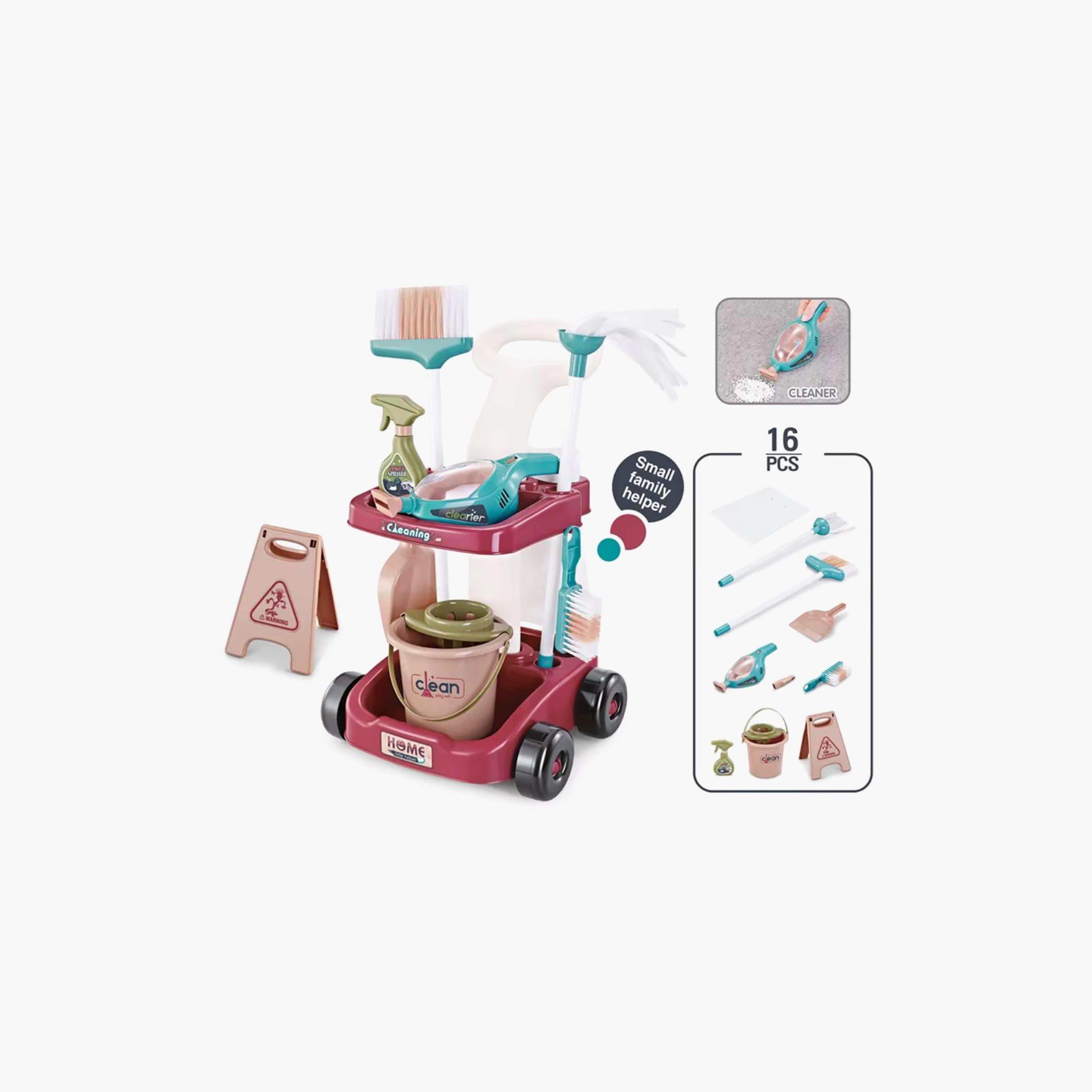 Mini Panda Cleaning Cart Pretend Play Kit - 3 Years+-household-giftingaccessories-giftings-image-4