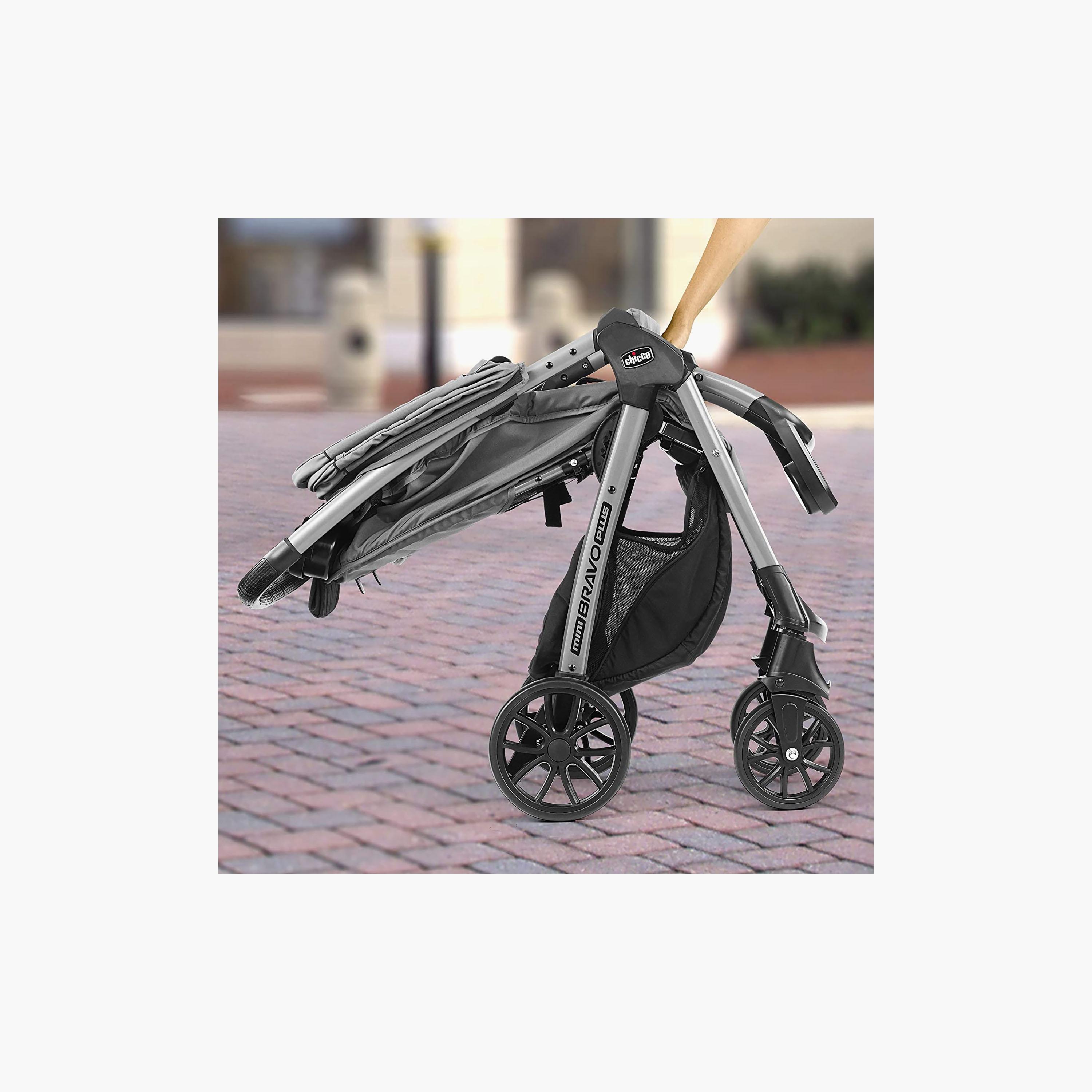 Chicco Mini Bravo Plus Travel System - 0 Months-3 Years - Slate-baby-gear-strollersandprams-travelsystems-image-5