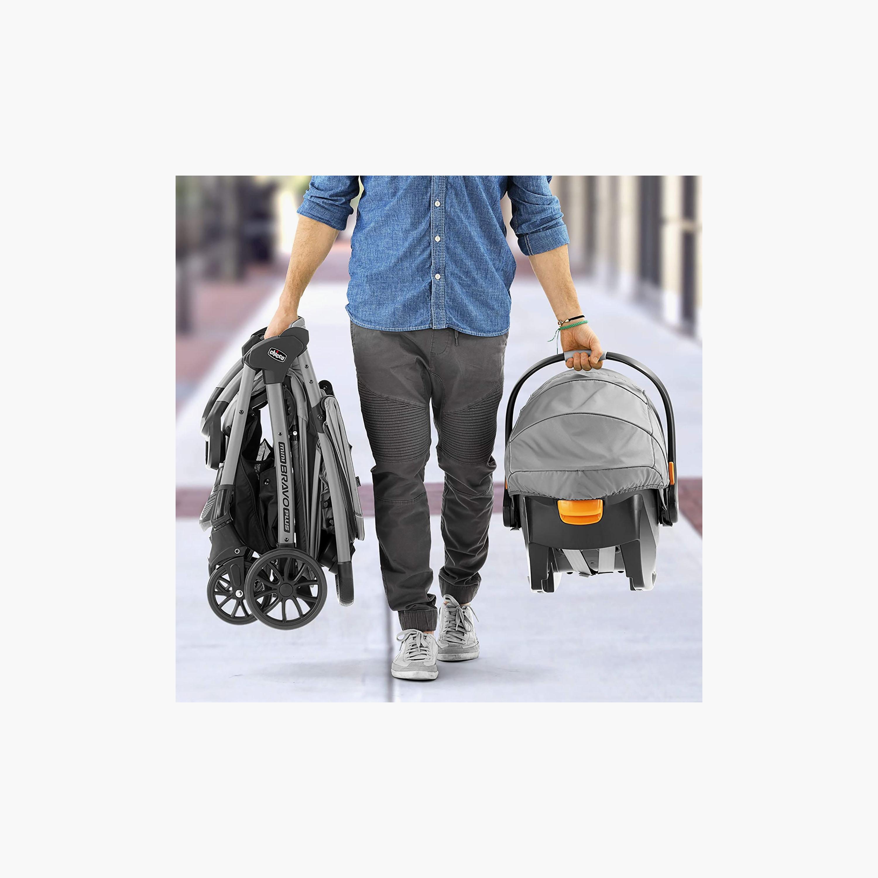 Chicco Mini Bravo Plus Travel System - 0 Months-3 Years - Slate-baby-gear-strollersandprams-travelsystems-image-6