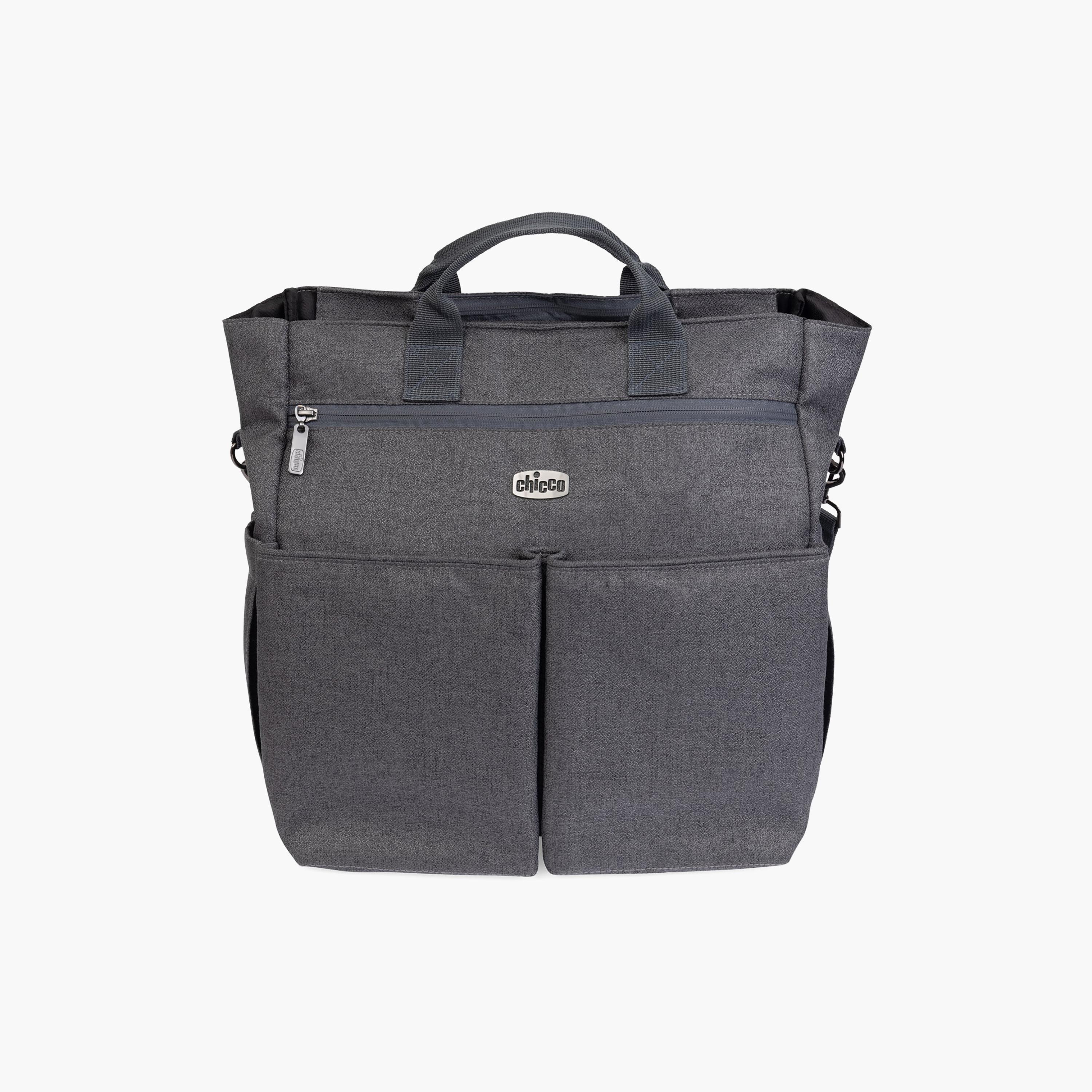 Chicco Diaper Bag - Black Satin-baby-gear-diaperbags-image-1
