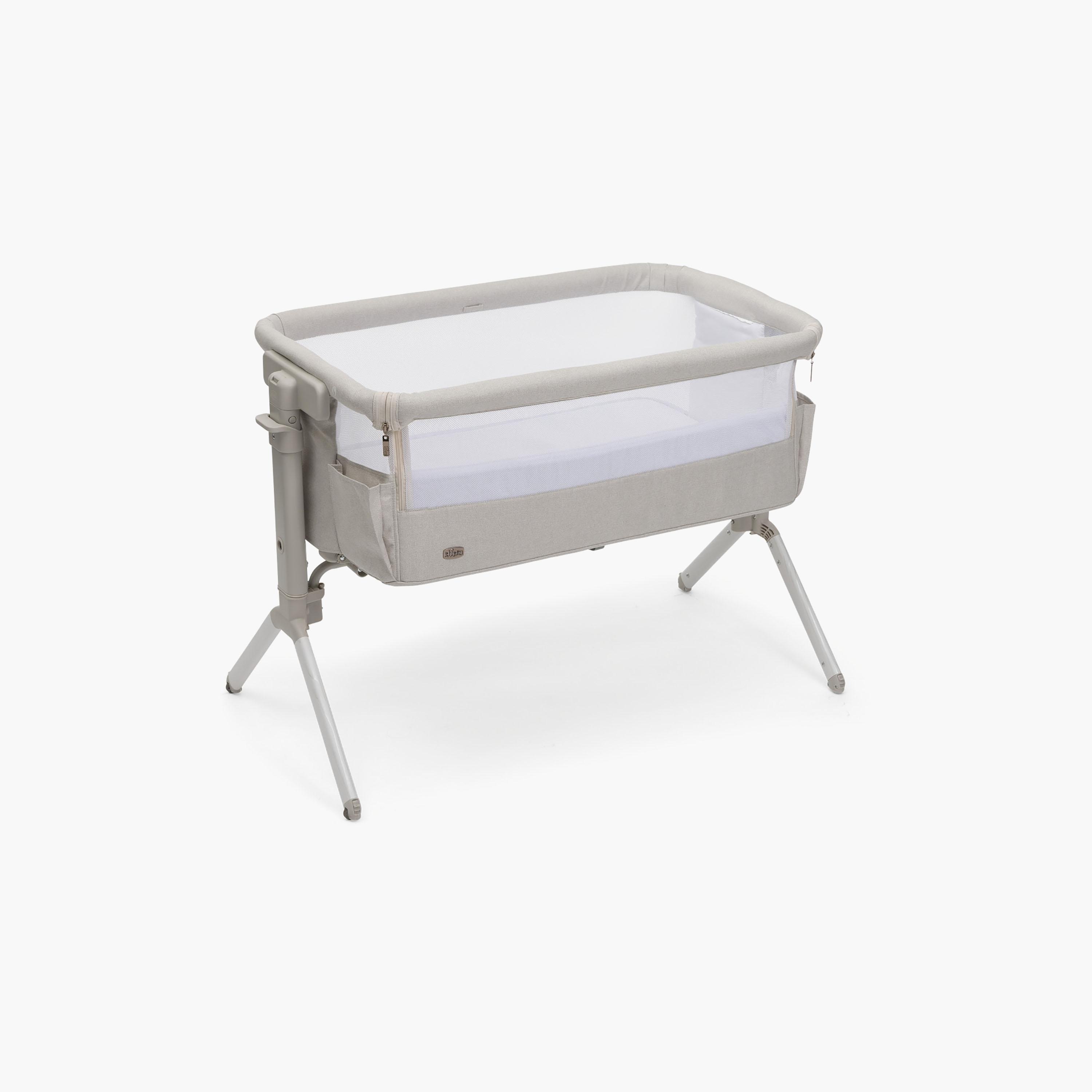 Chicco Next2me Armonia Bedside Crib - 0-6 Months - Motherpearl-baby-nursery-furniture-cribsandbeds-bassinets-image-1