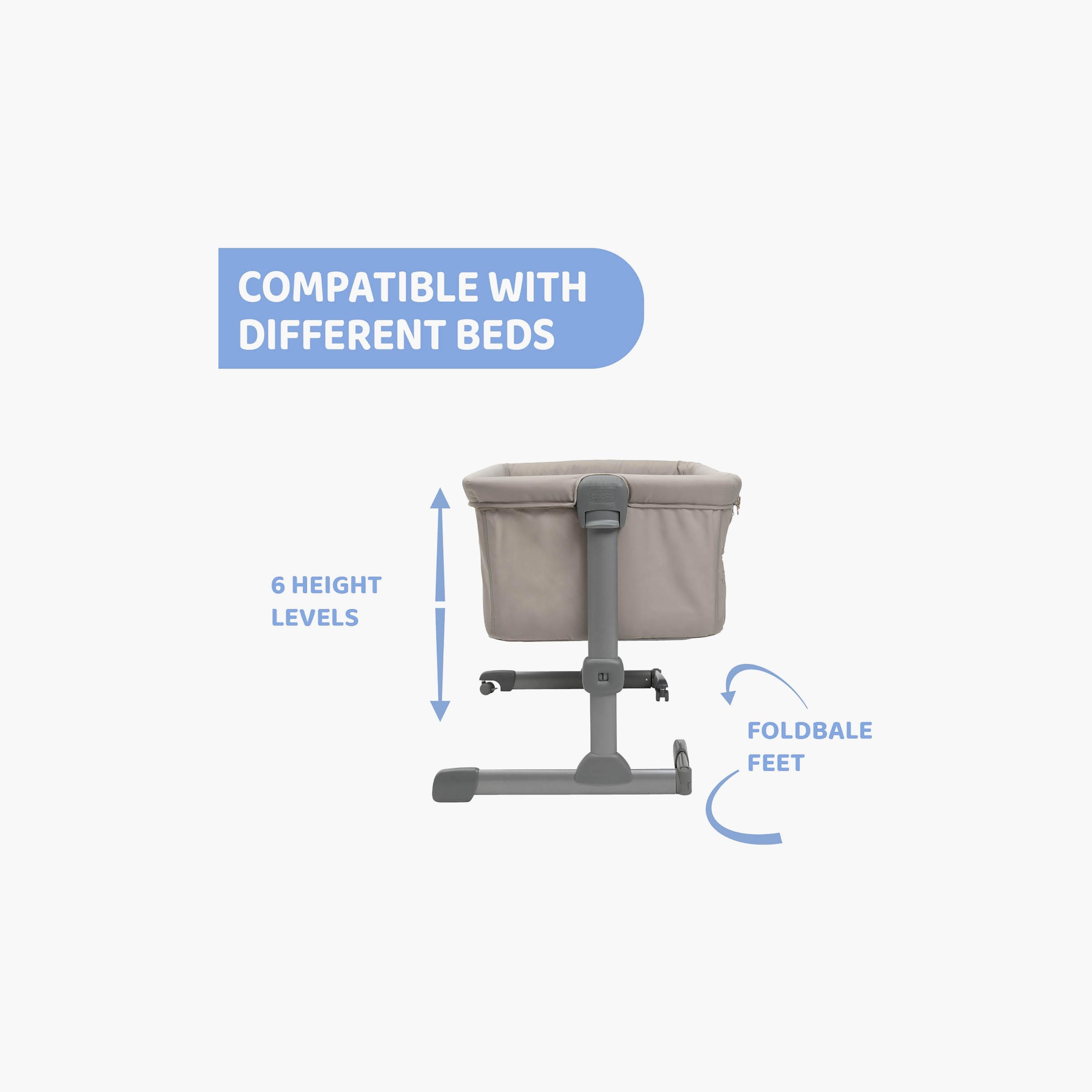 سرير مشترك نِكست تو مي إيسينشال من شيكو - من 0 إلى 6 أشهر - دُن-baby-nursery-furniture-cribsandbeds-bassinets-image-4