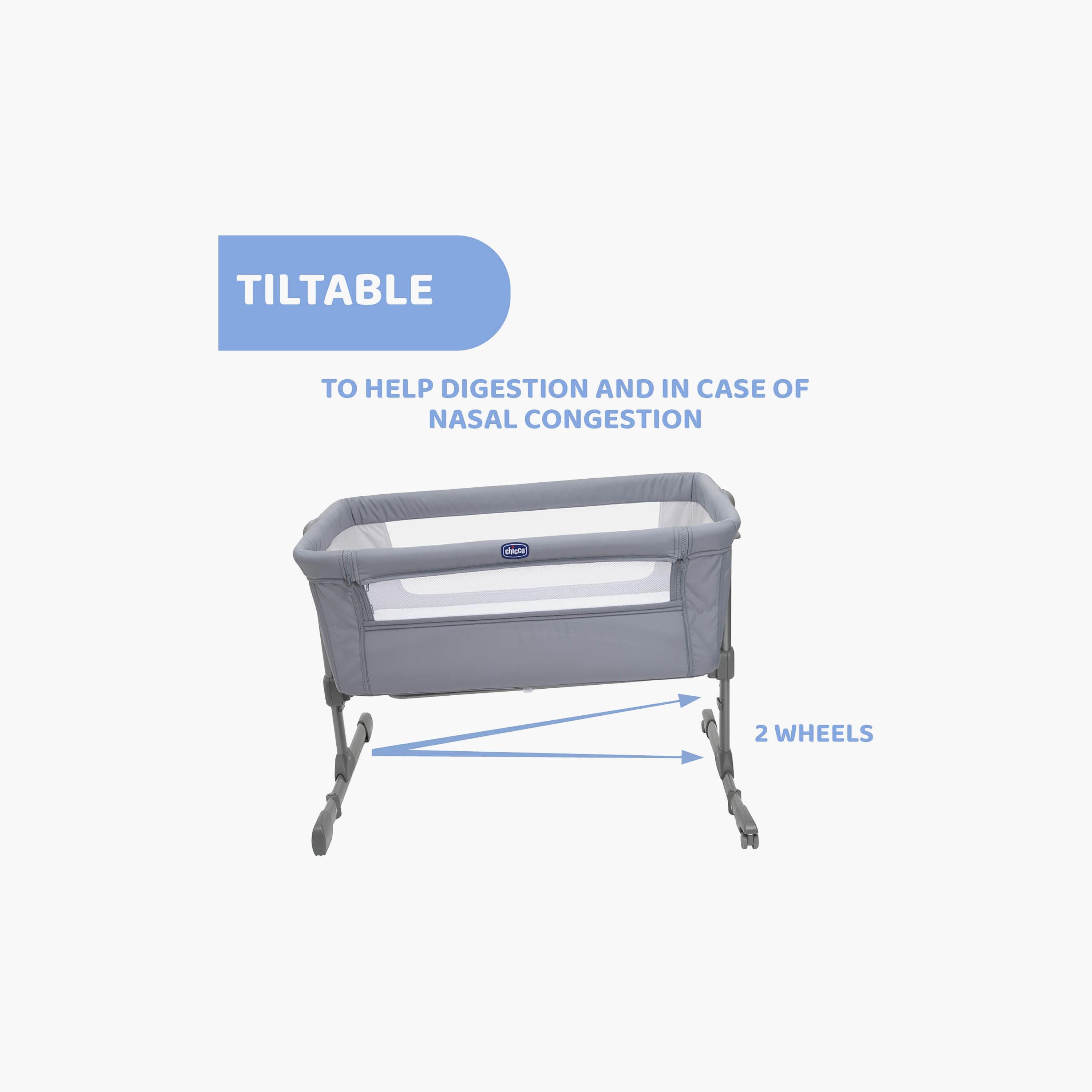 Chicco Next2Me Essential Co-sleeping Crib - 0-6 Months - Stone-baby-nursery-furniture-cribsandbeds-bassinets-image-6