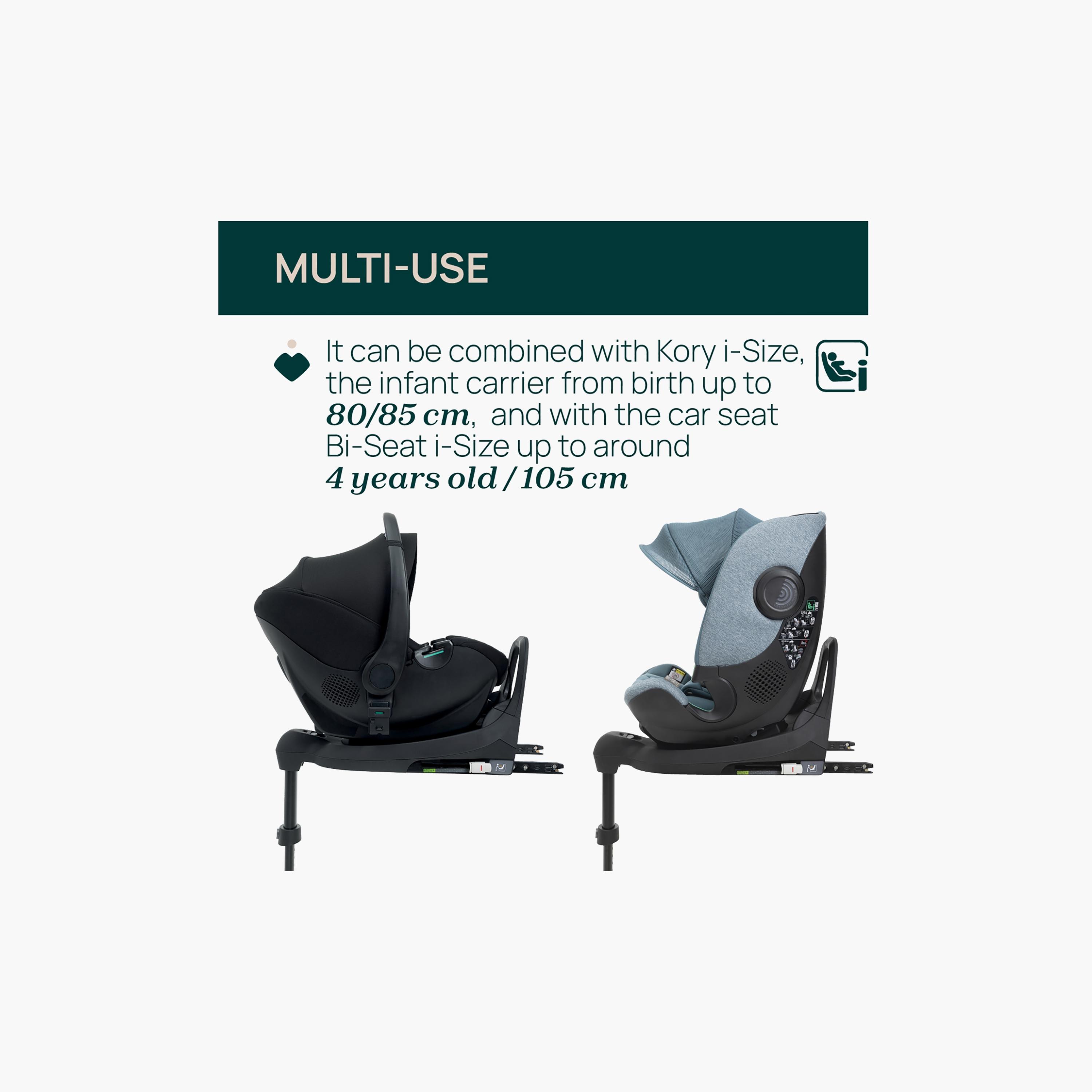 قاعدة فول 360 آي سايز من شيكو لمقعد السيارة كوري وبي سيت - أسود-baby-gear-carseats-image-3