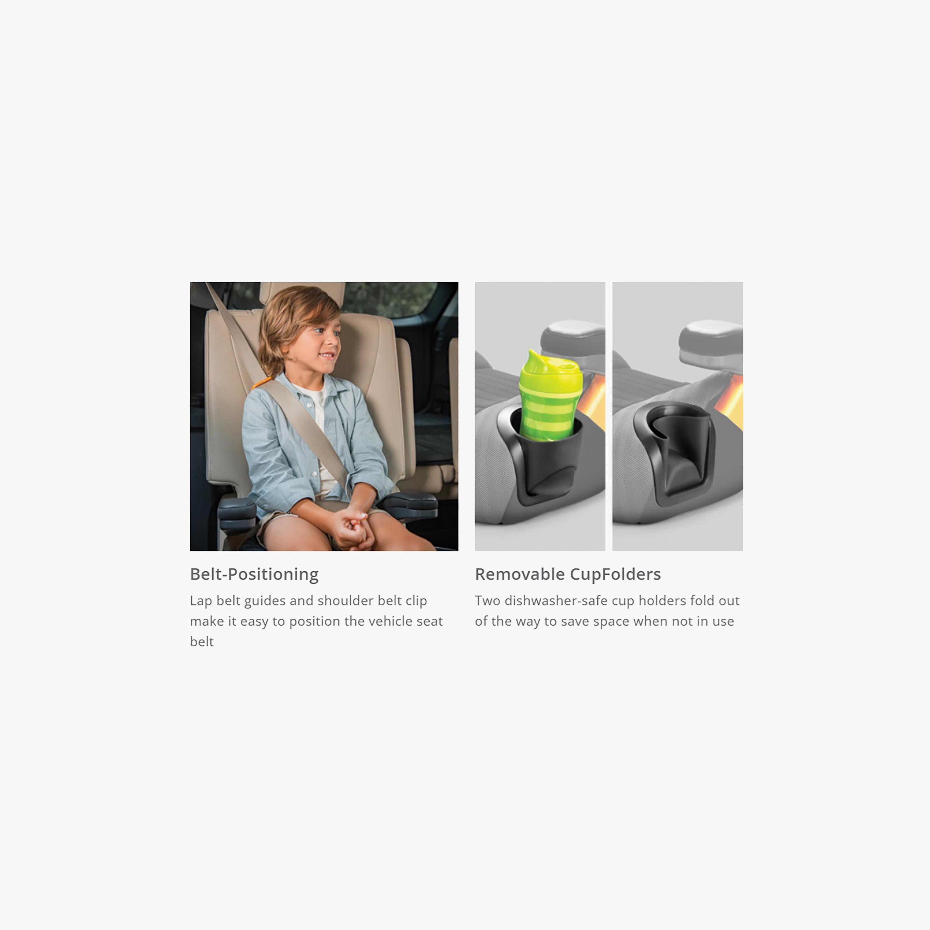 Chicco GoFit ClearTex Plus Backless Booster Car Seat - Confetti-baby-gear-carseats-image-2