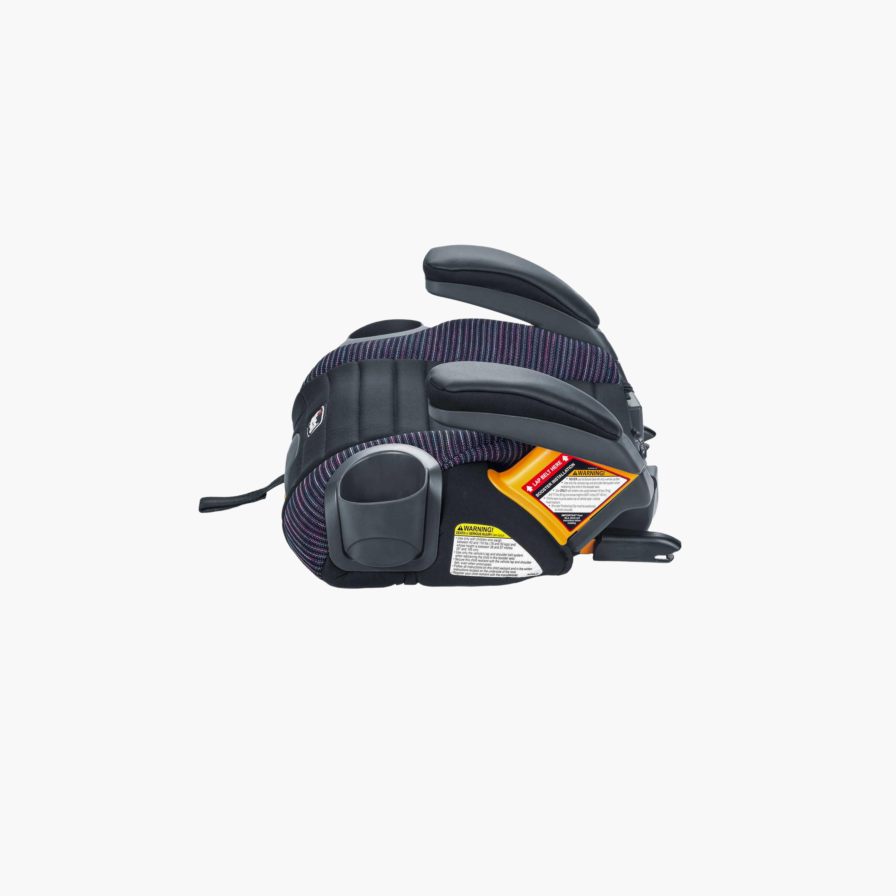 Chicco GoFit ClearTex Plus Backless Booster Car Seat - Confetti-baby-gear-carseats-image-8