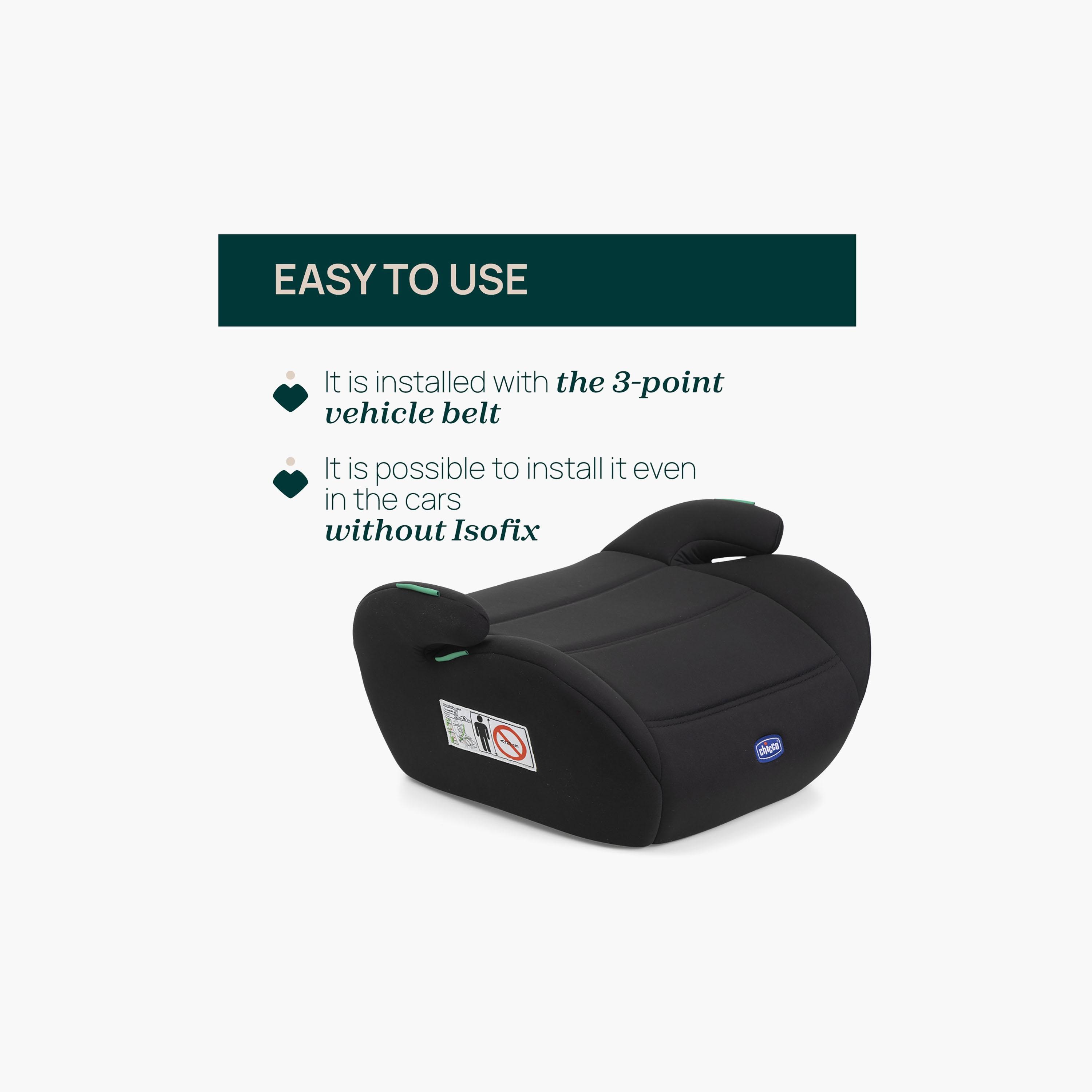 Chicco Quasar I-Size Baby Car Seat - 15-36kg - Black-baby-gear-carseats-image-3