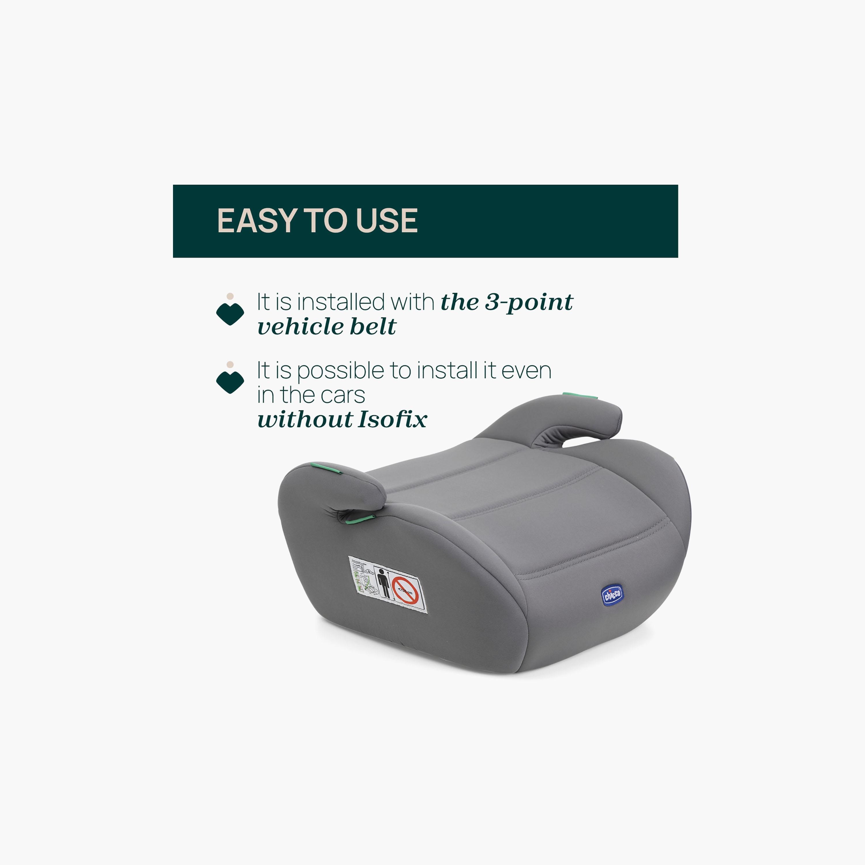Chicco Quasar I-Size Baby Car Seat - 15-36kg - Grey-baby-gear-carseats-image-3