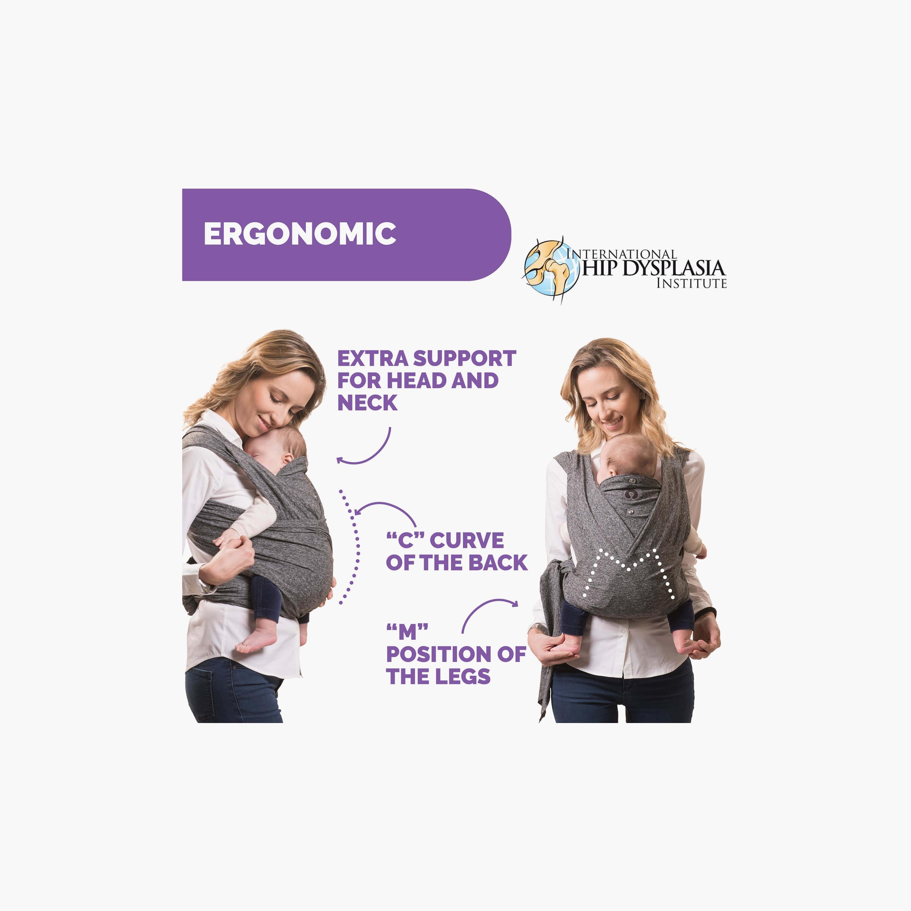 Chicco Boppy Comfy Evolution Baby Carrier - 0 Months-1 Years - Grey-baby-gear-babycarriers-image-3