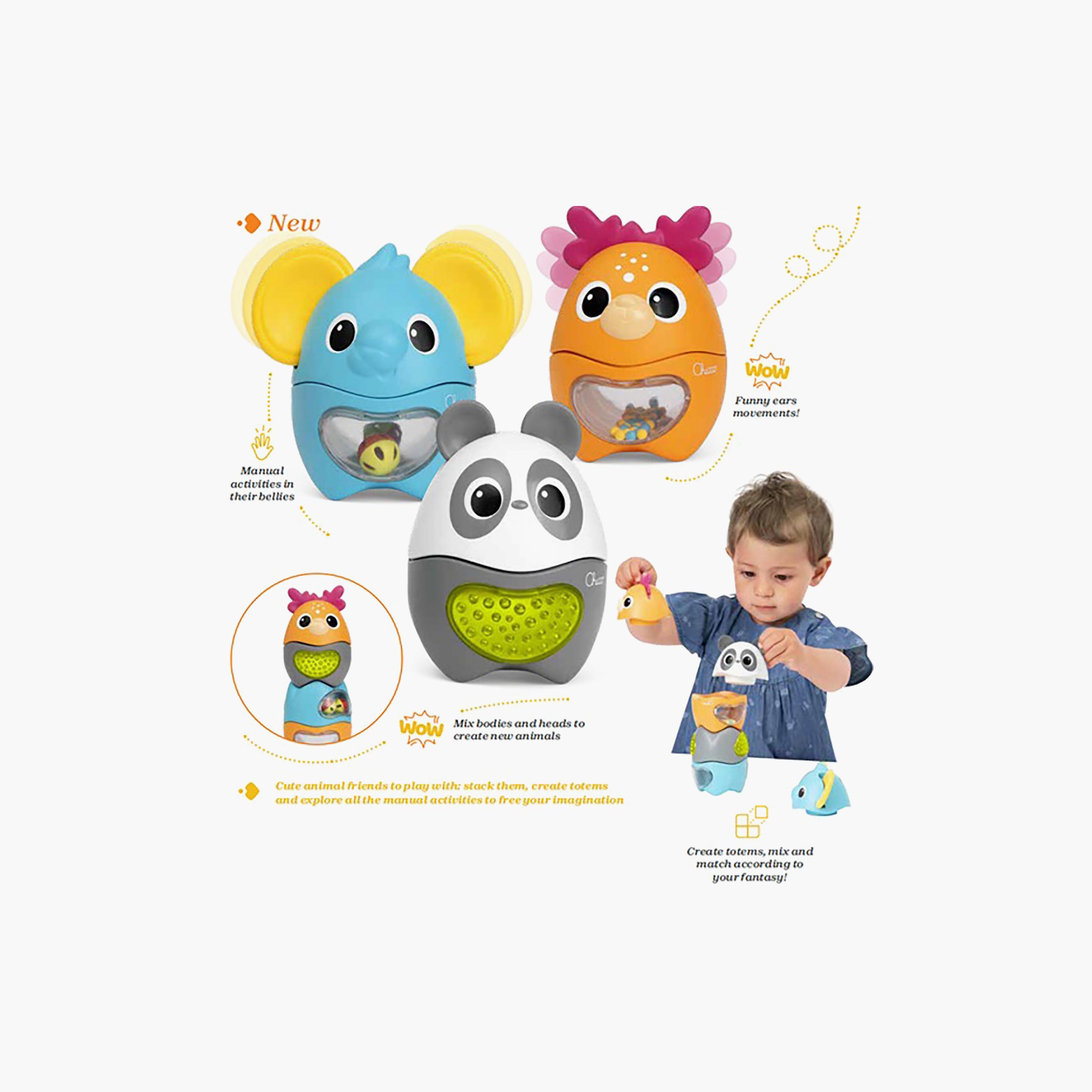 Chicco 3-Piece Stackable Activity Animals - 6-36 Months-toys-babyandtoddlertoys-stackingandnestingtoys-image-4