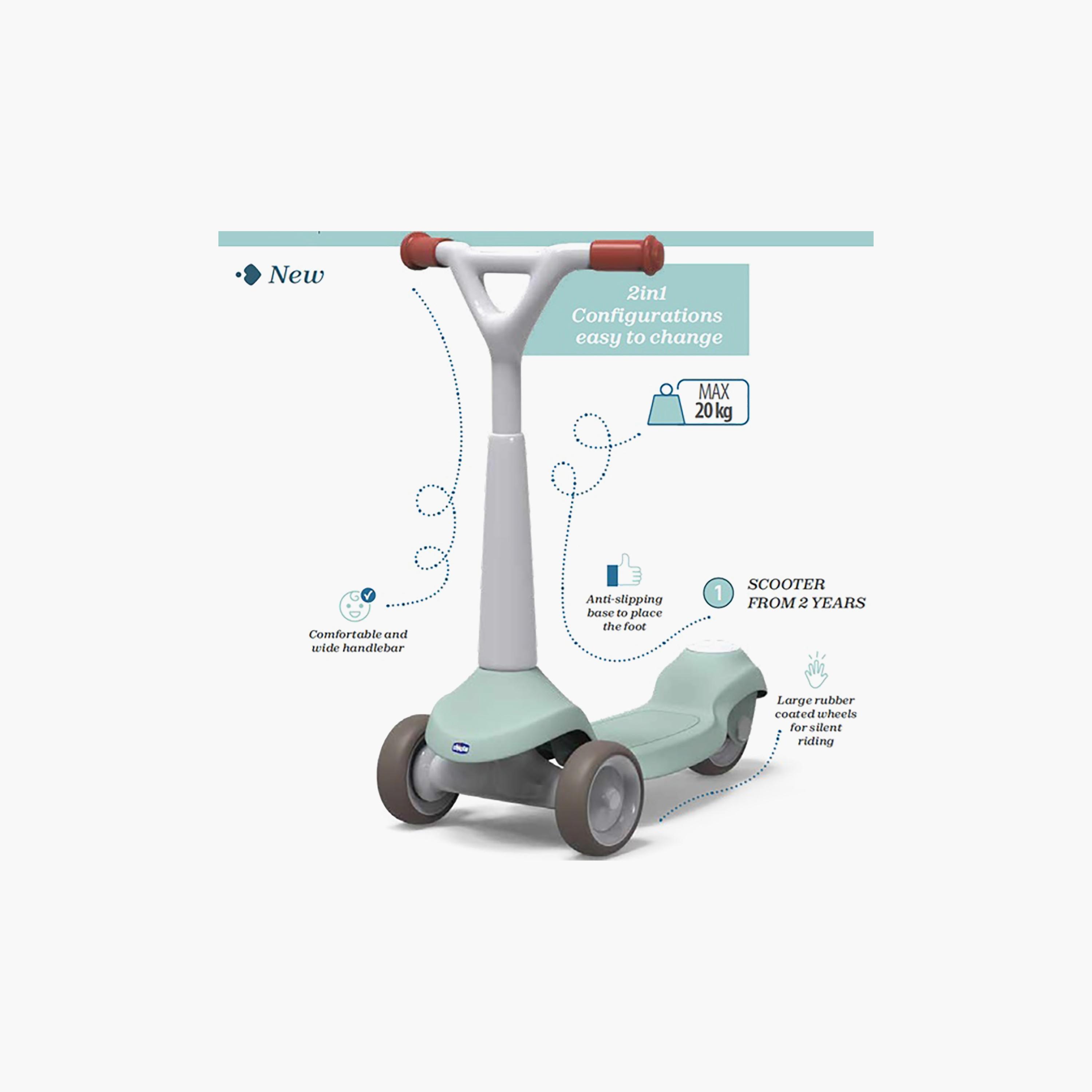 Chicco 2-in-1 Evolutive Scooter - 1-4 Years-toys-outdoor-scooters-image-4