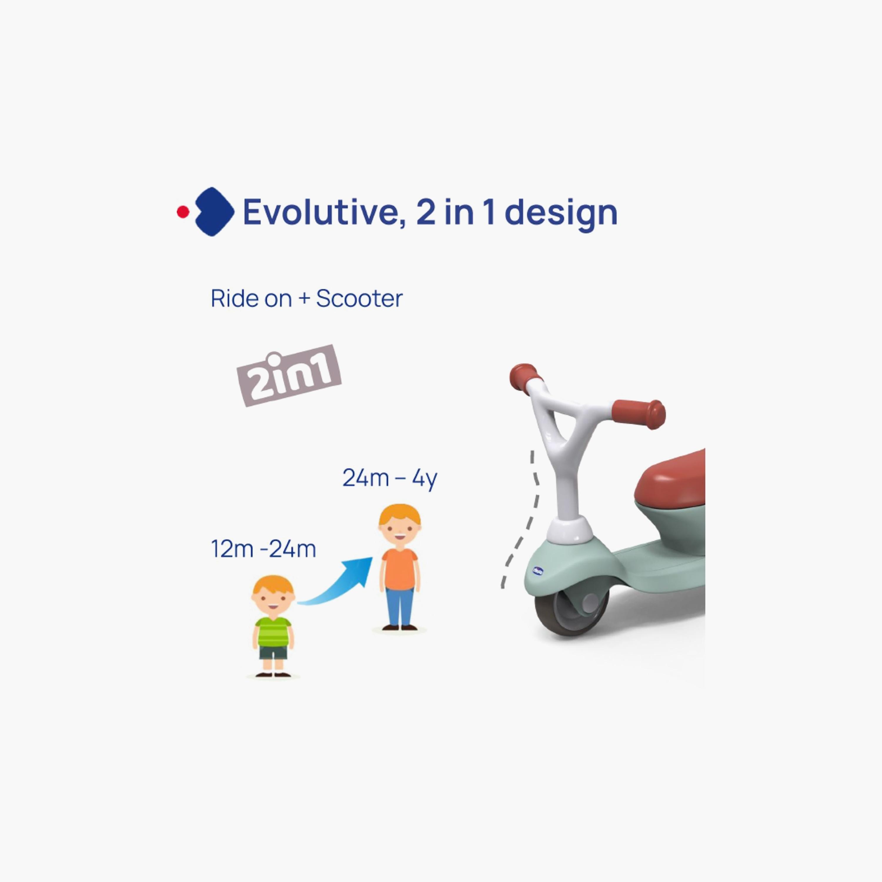 Chicco 2-in-1 Evolutive Scooter - 1-4 Years-toys-outdoor-scooters-image-6