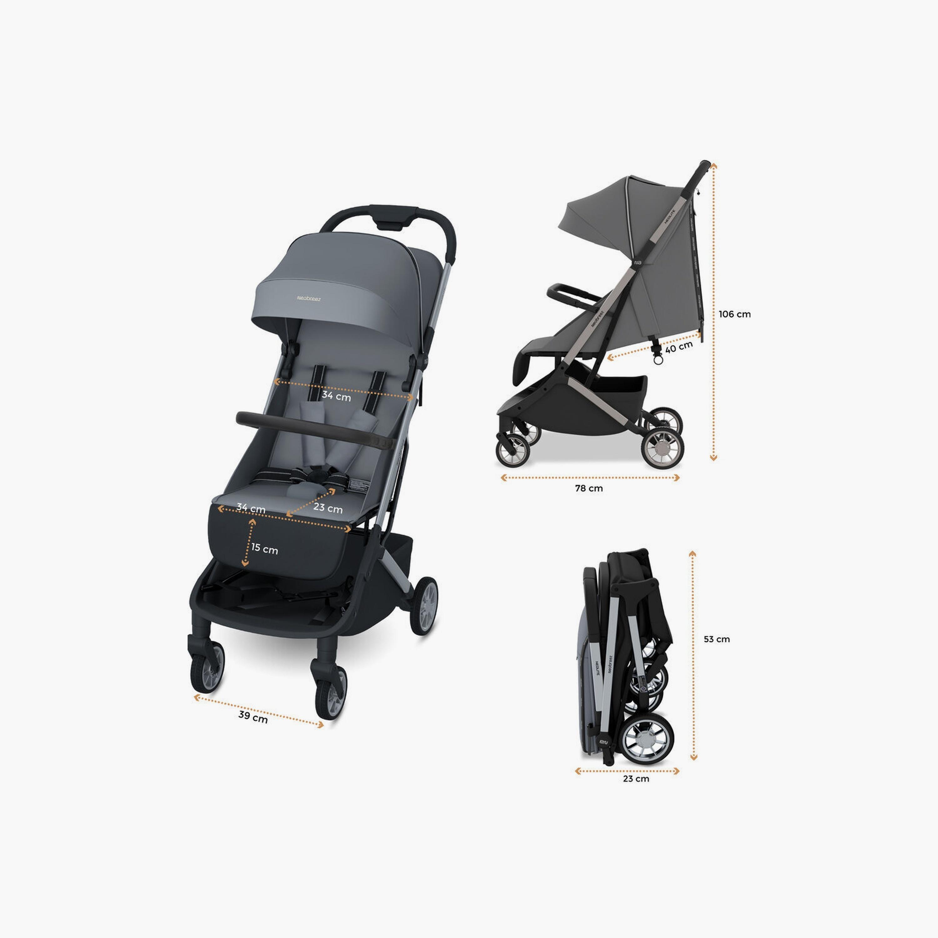 Neobreez Neolite Ultra-Lightweight Travel Stroller With Canopy, Up To 22Kg-baby-gear-strollersandprams-strollers-image-8