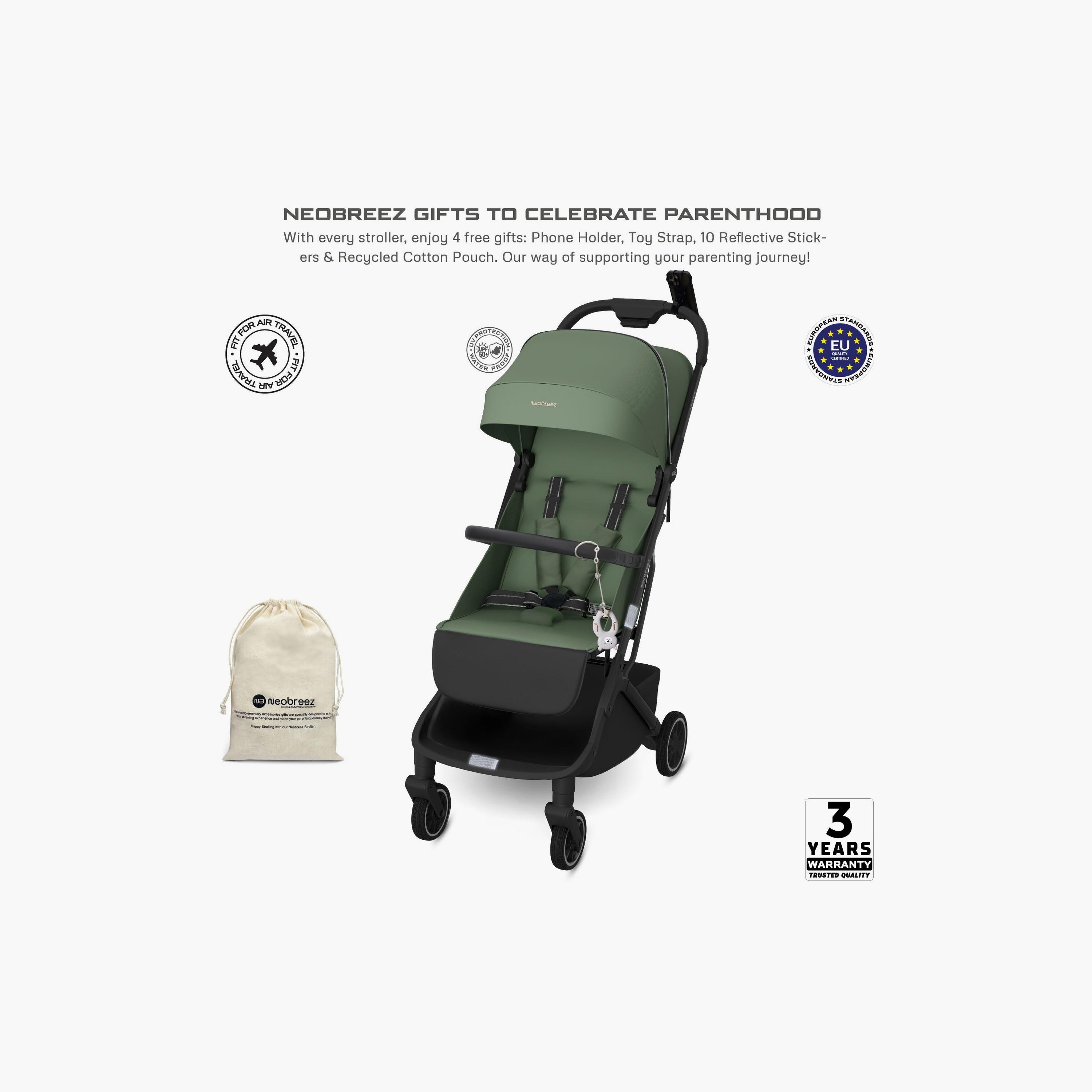 عربة نيولايت للسفر فائقة الخفة مع مظلة، حتى وزن ٢٢ كجم من نيوبريز-baby-gear-strollersandprams-strollers-image-16