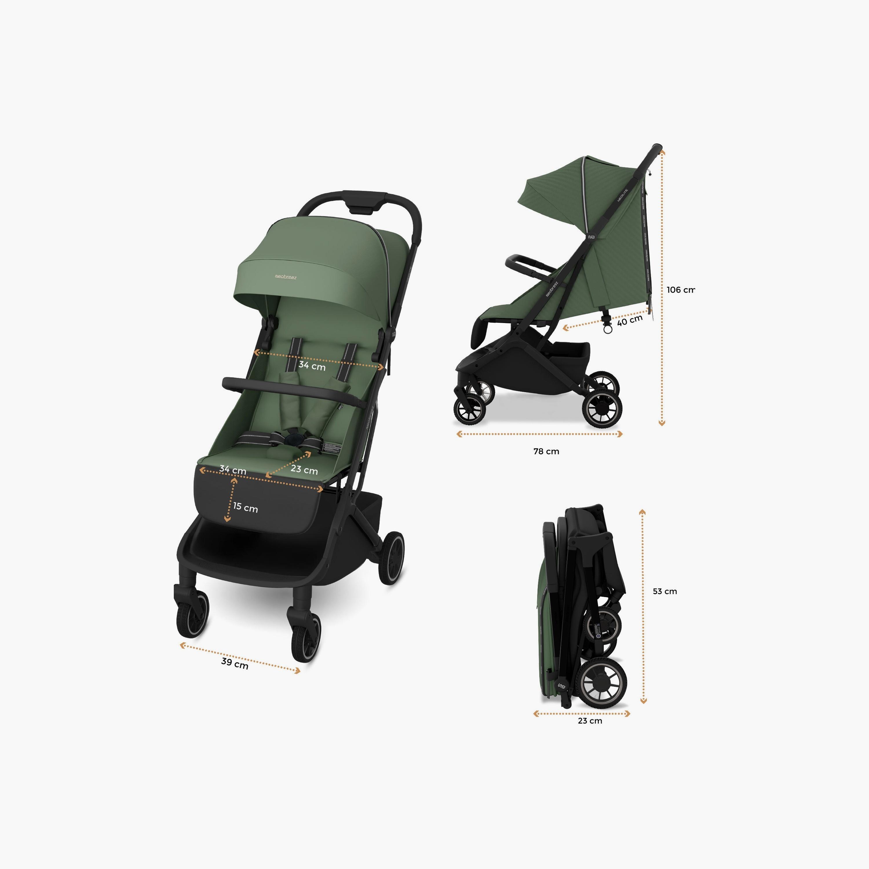عربة نيولايت للسفر فائقة الخفة مع مظلة، حتى وزن ٢٢ كجم من نيوبريز-baby-gear-strollersandprams-strollers-image-8