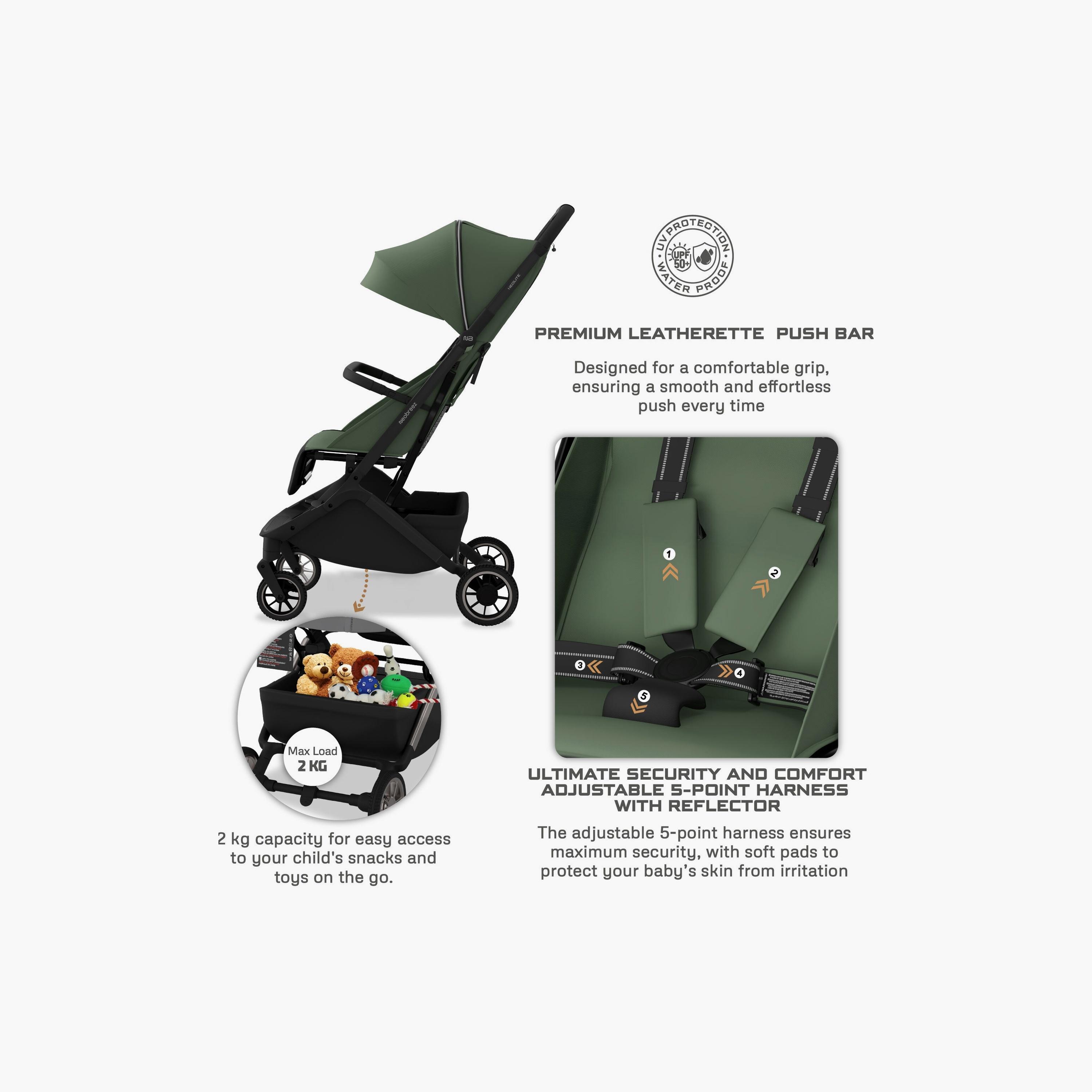 عربة نيولايت للسفر فائقة الخفة مع مظلة، حتى وزن ٢٢ كجم من نيوبريز-baby-gear-strollersandprams-strollers-image-9