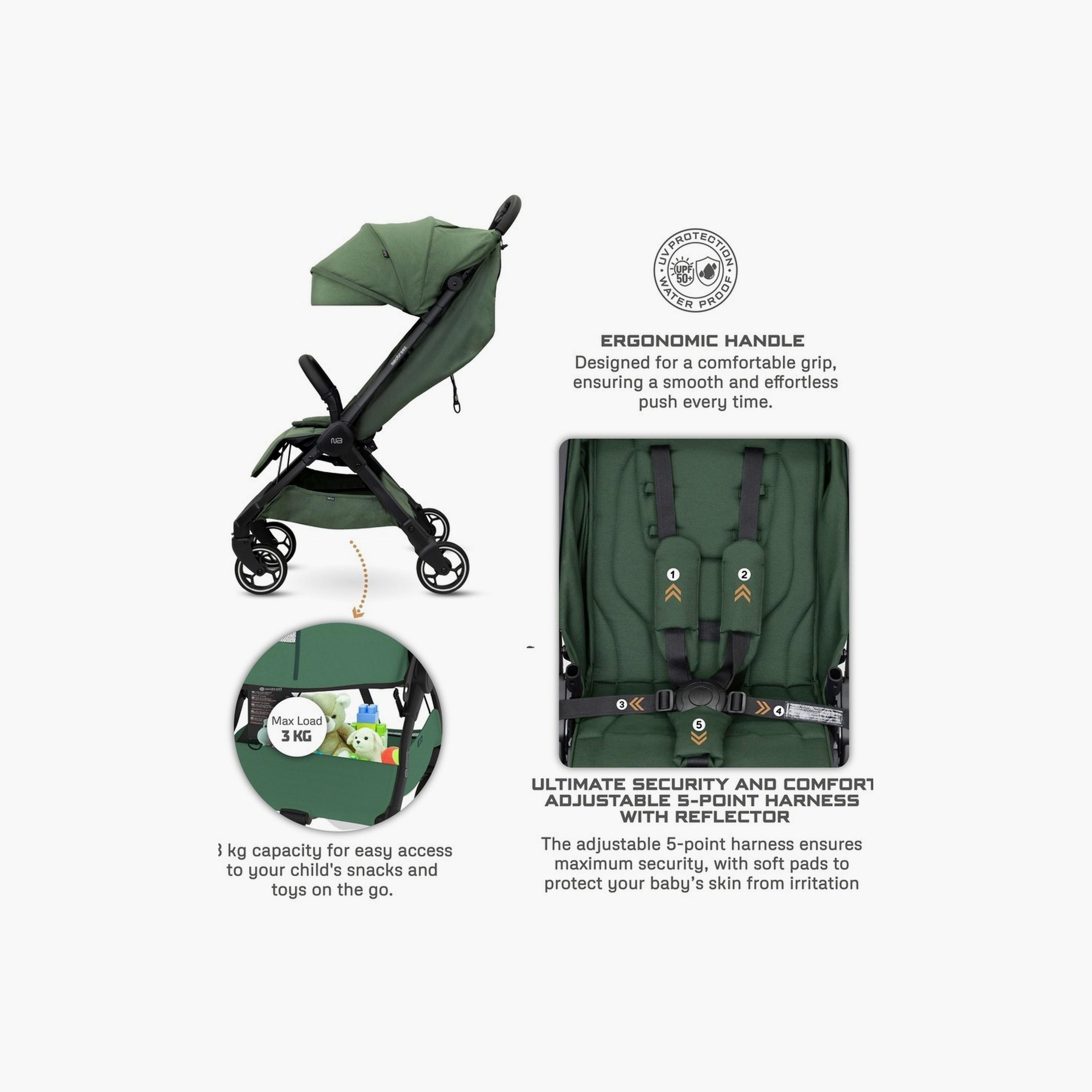 Neobreez Deca Ultra-Lightweight Travel Stroller With Canopy,Up To 22Kg-baby-gear-strollersandprams-strollers-image-3