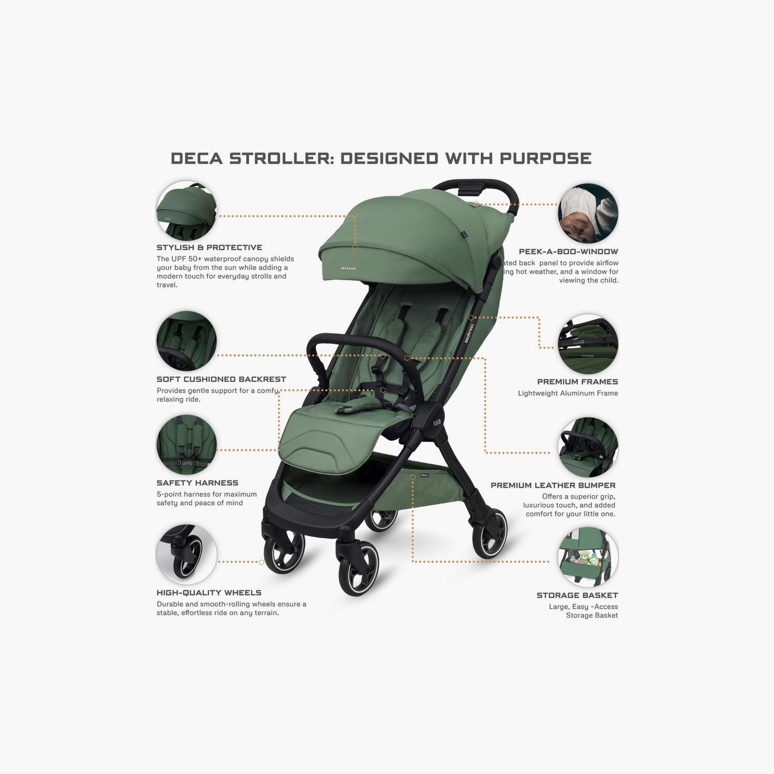 Neobreez Deca Ultra-Lightweight Travel Stroller With Canopy,Up To 22Kg-baby-gear-strollersandprams-strollers-image-4