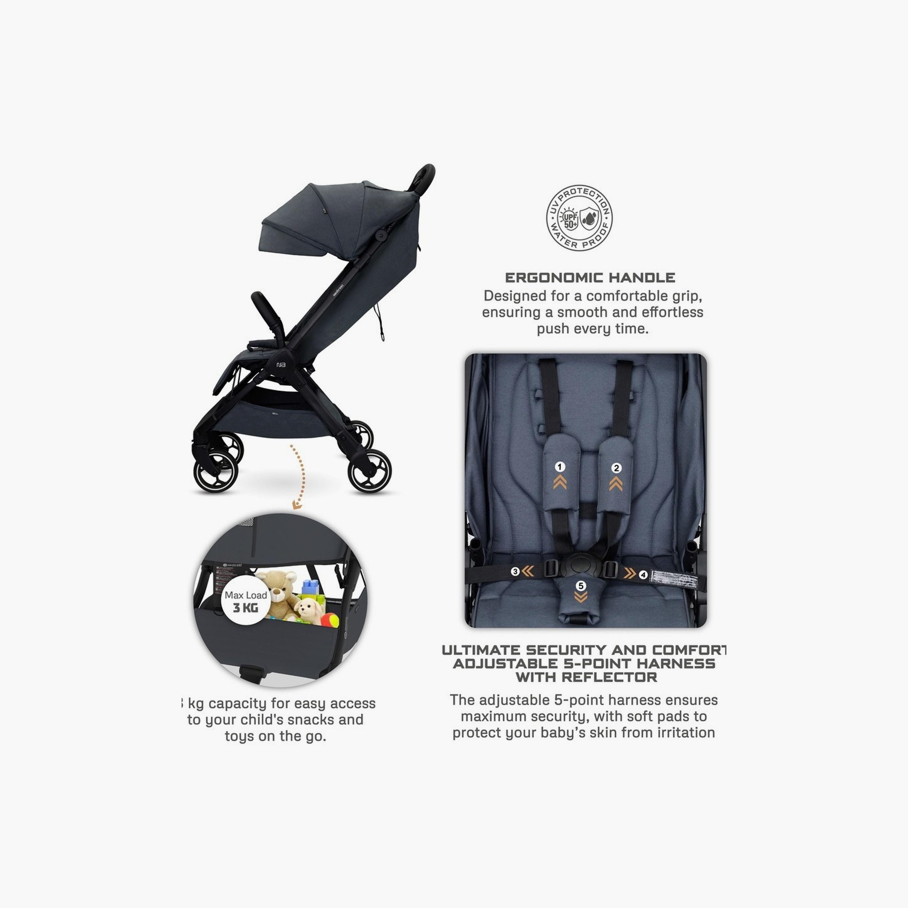 Neobreez Deca Ultra-Lightweight Travel Stroller With Canopy,Up To 22Kg-baby-gear-strollersandprams-strollers-image-3