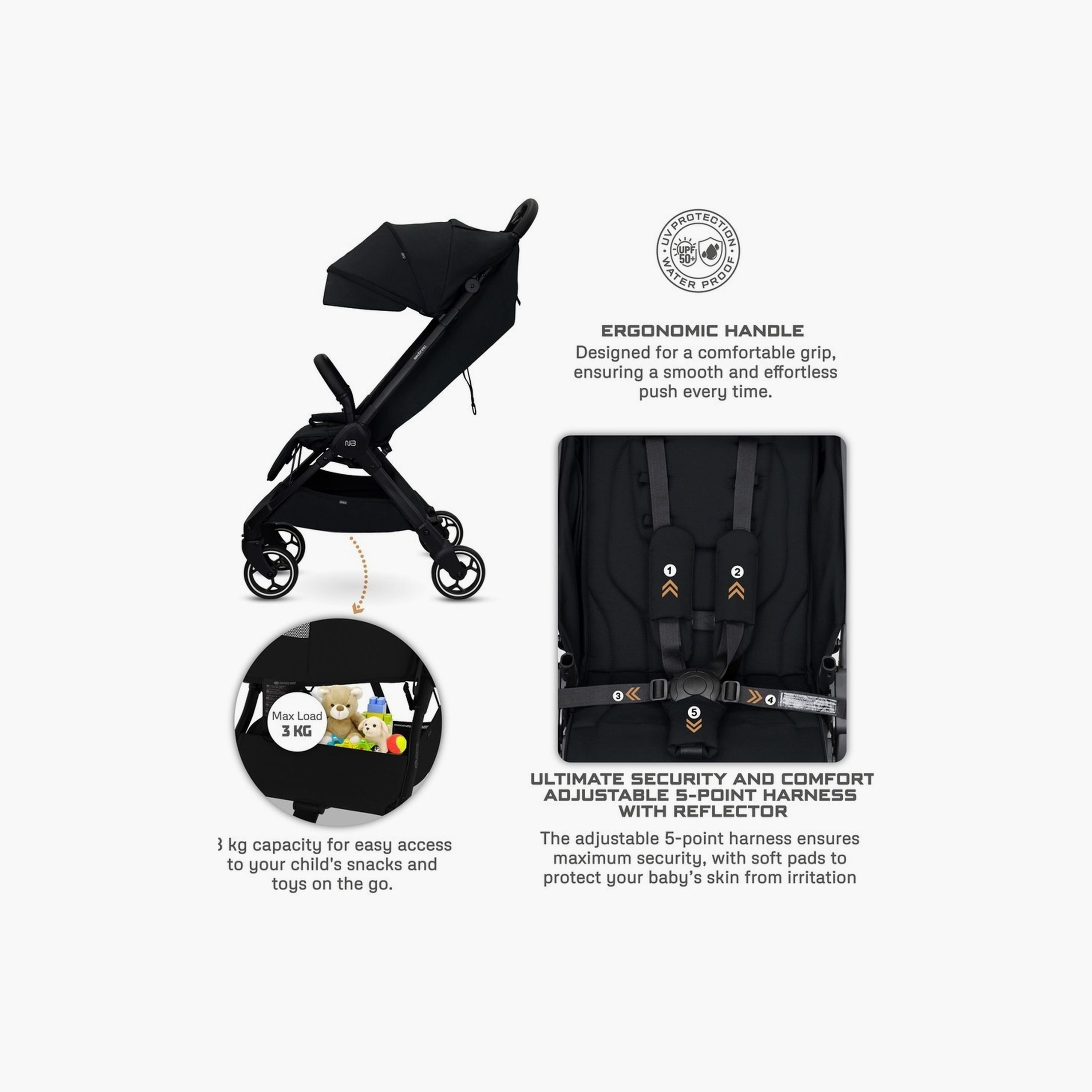 Neobreez Deca Ultra-Lightweight Travel Stroller With Canopy,Up To 22Kg-baby-gear-strollersandprams-strollers-image-2