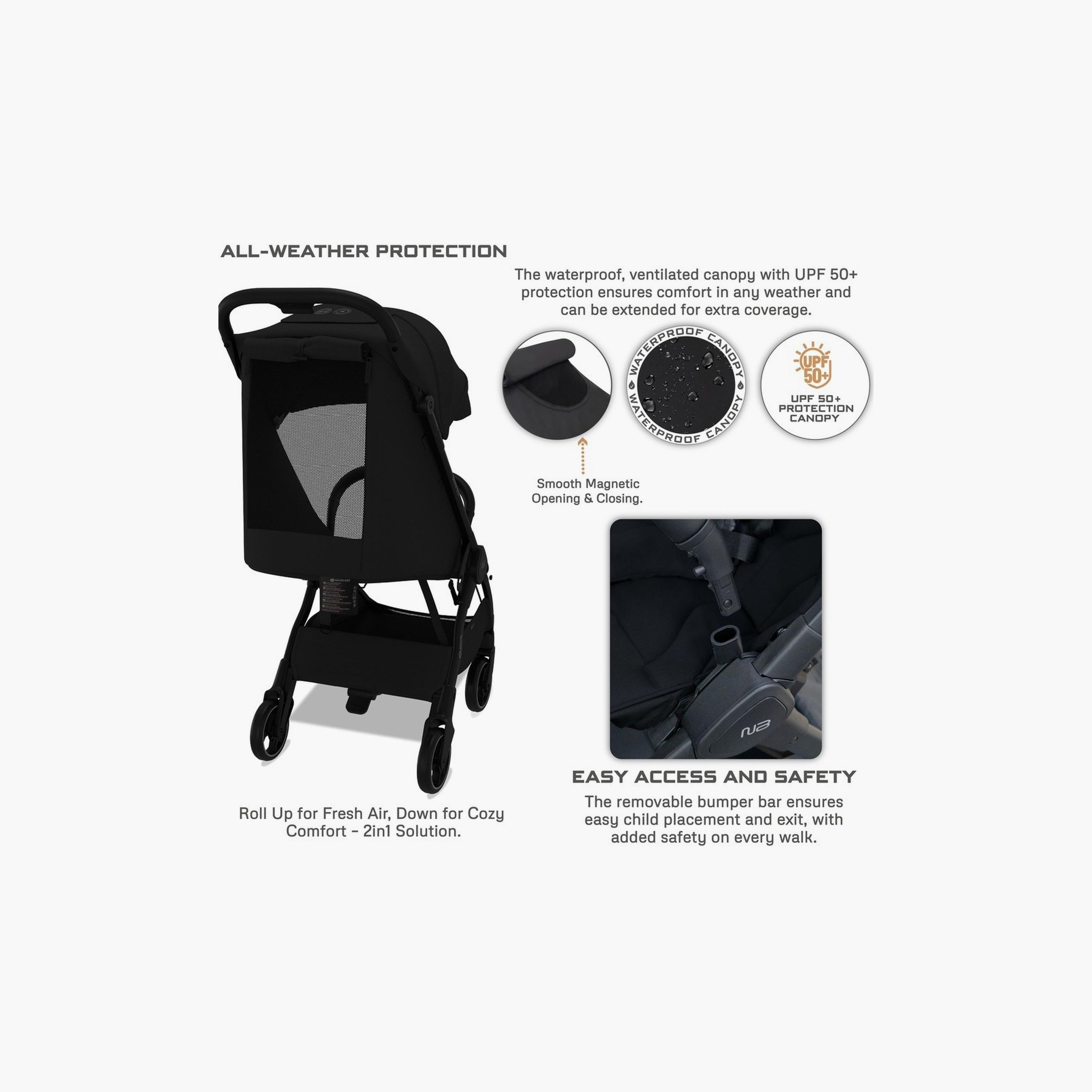 Neobreez Deca Ultra-Lightweight Travel Stroller With Canopy,Up To 22Kg-baby-gear-strollersandprams-strollers-image-5