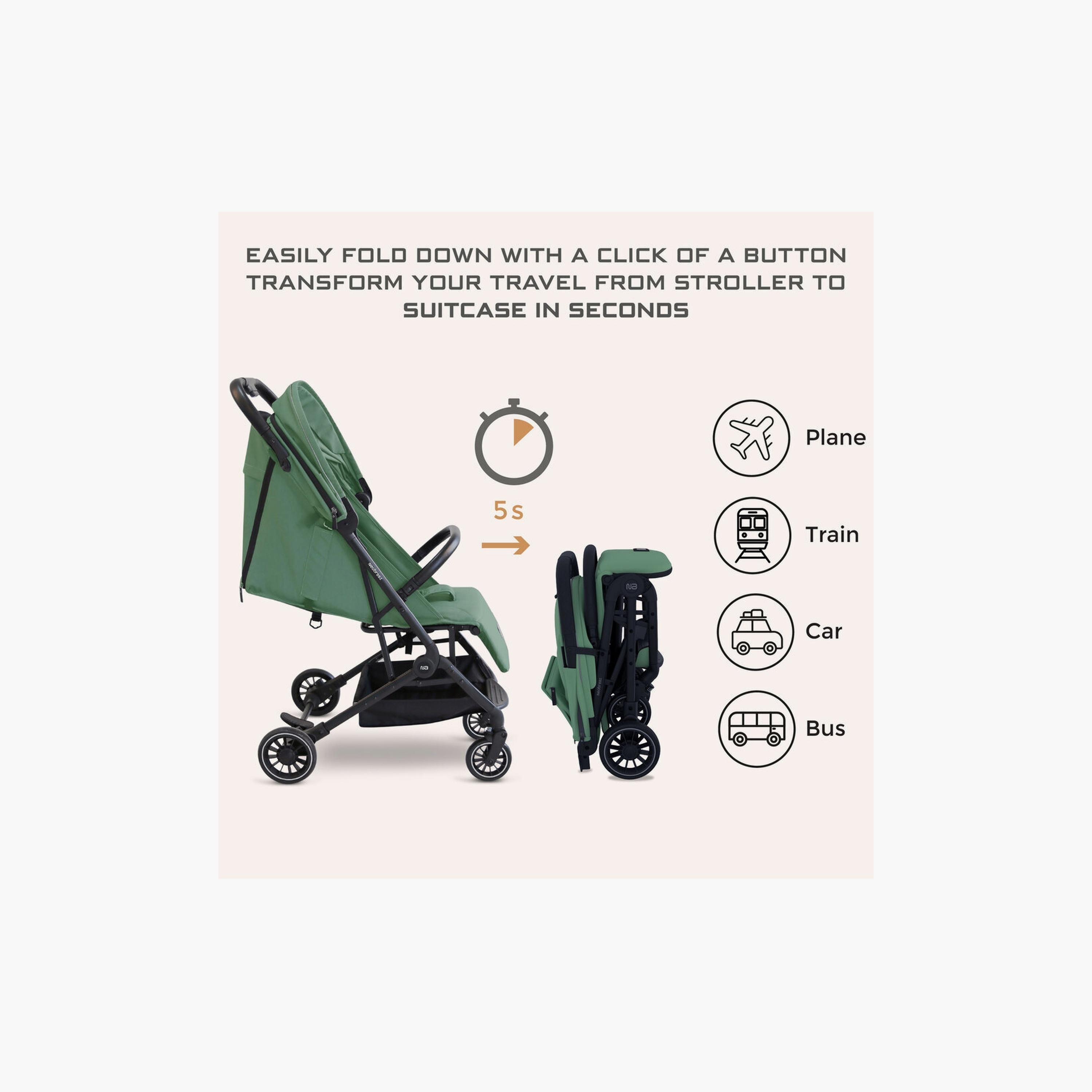 Neobreez Litex Ultra-Lightweight Travel Stroller With Canopy,15Kg-baby-gear-strollersandprams-strollers-image-2
