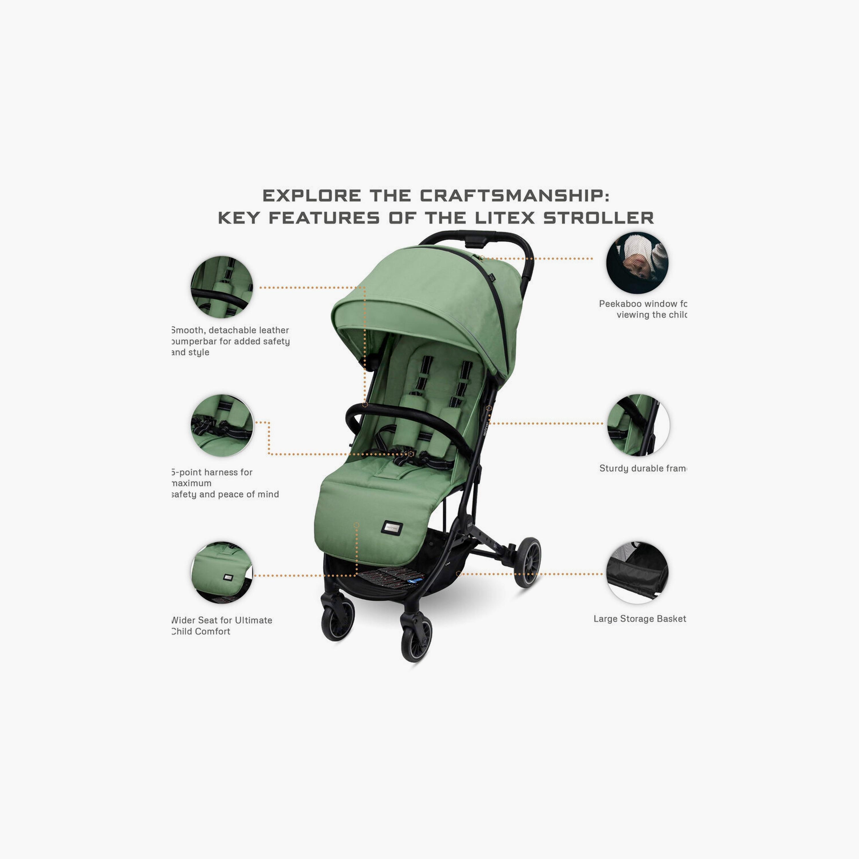 Neobreez Litex Ultra-Lightweight Travel Stroller With Canopy,15Kg-baby-gear-strollersandprams-strollers-image-3