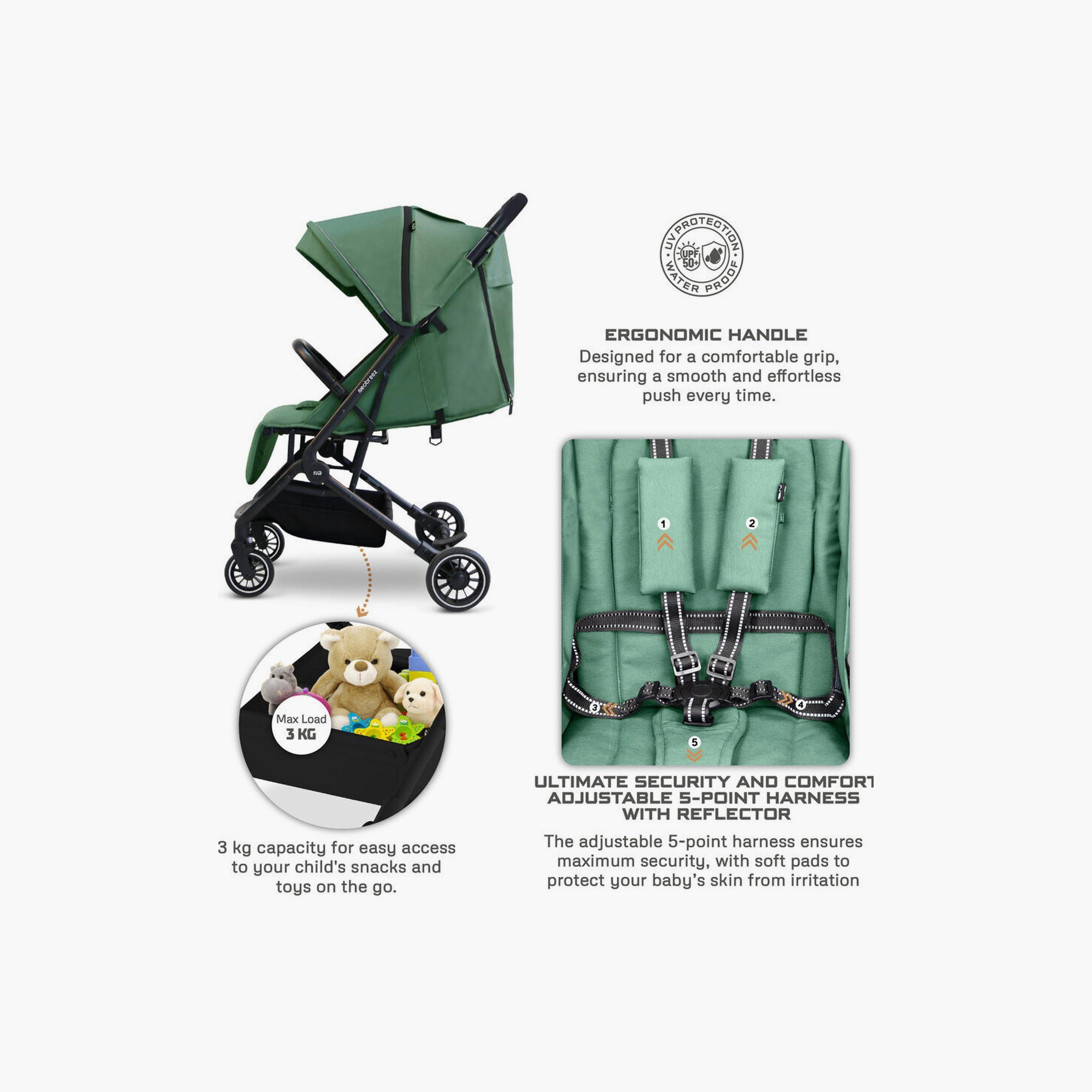 Neobreez Litex Ultra-Lightweight Travel Stroller With Canopy,15Kg-baby-gear-strollersandprams-strollers-image-6