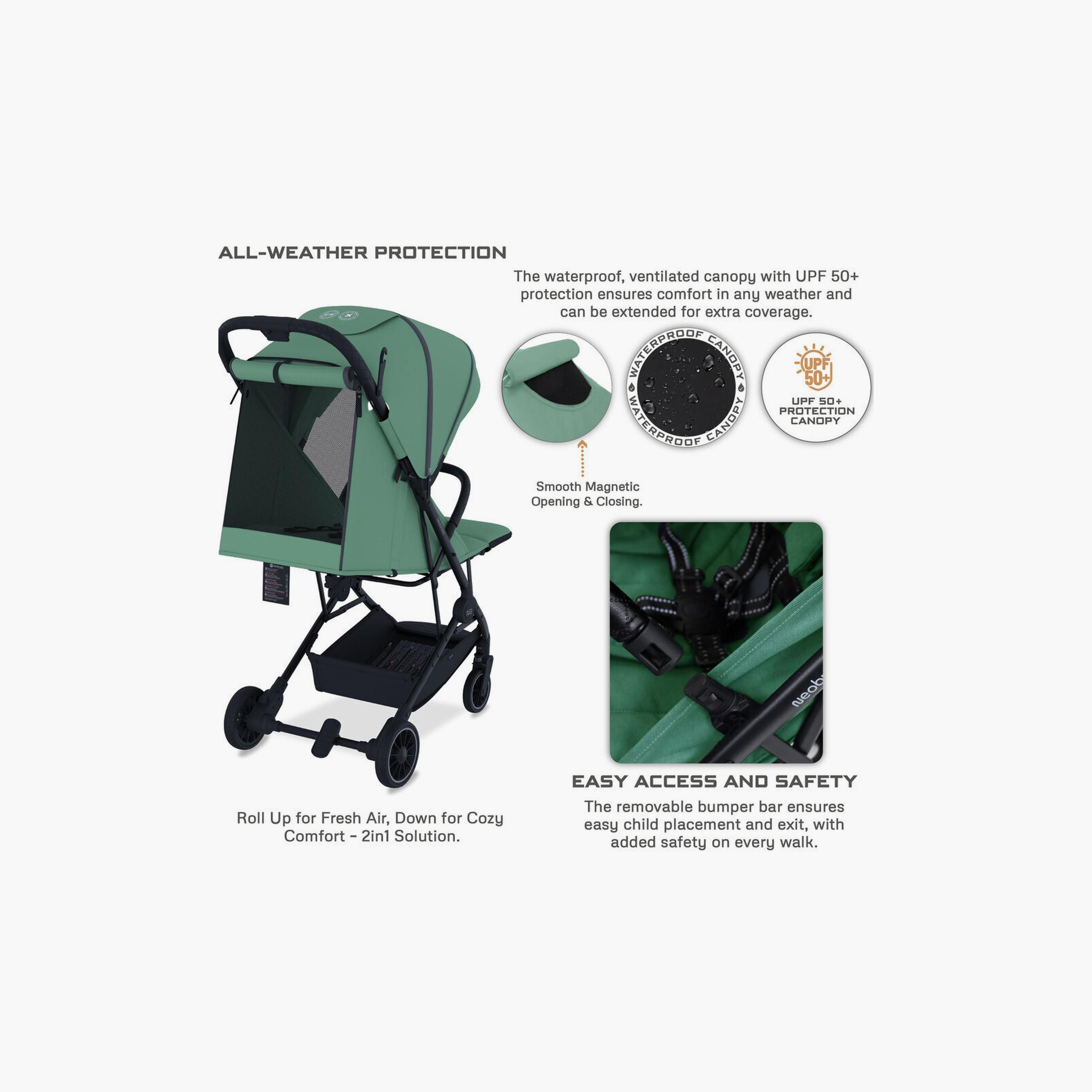 Neobreez Litex Ultra-Lightweight Travel Stroller With Canopy,15Kg-baby-gear-strollersandprams-strollers-image-7