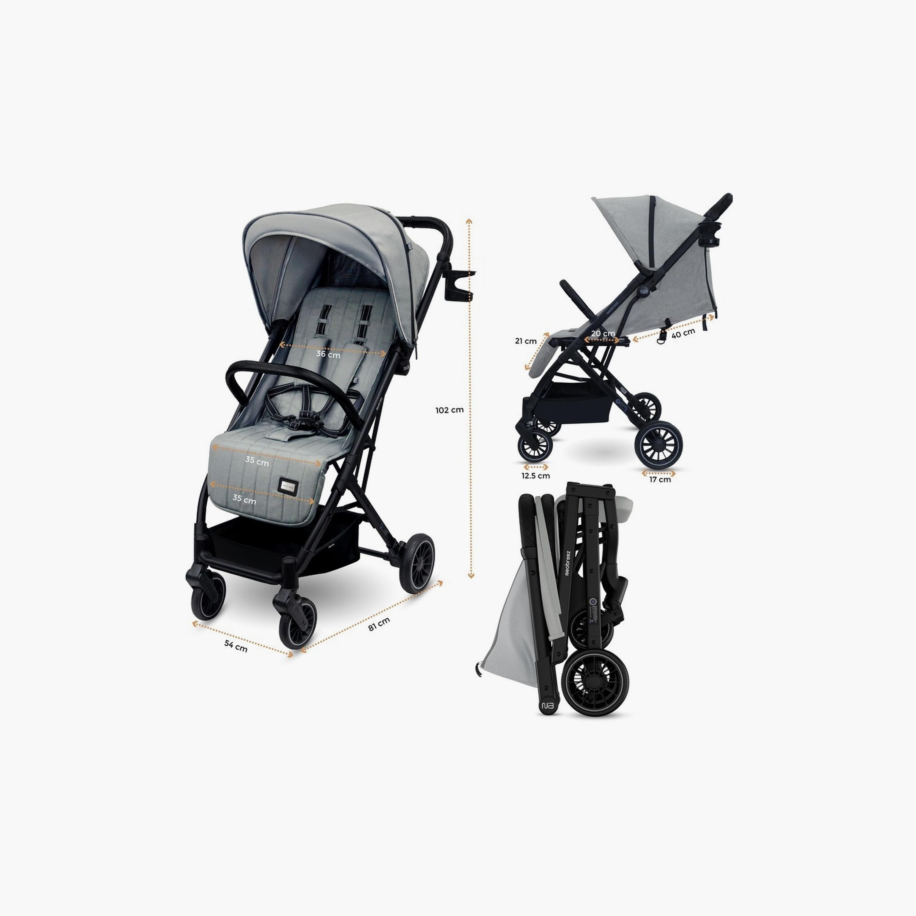 Neobreez Penta Compact Travel Stroller With Cup Holder And Canopy, 15Kg-baby-gear-strollersandprams-strollers-image-6