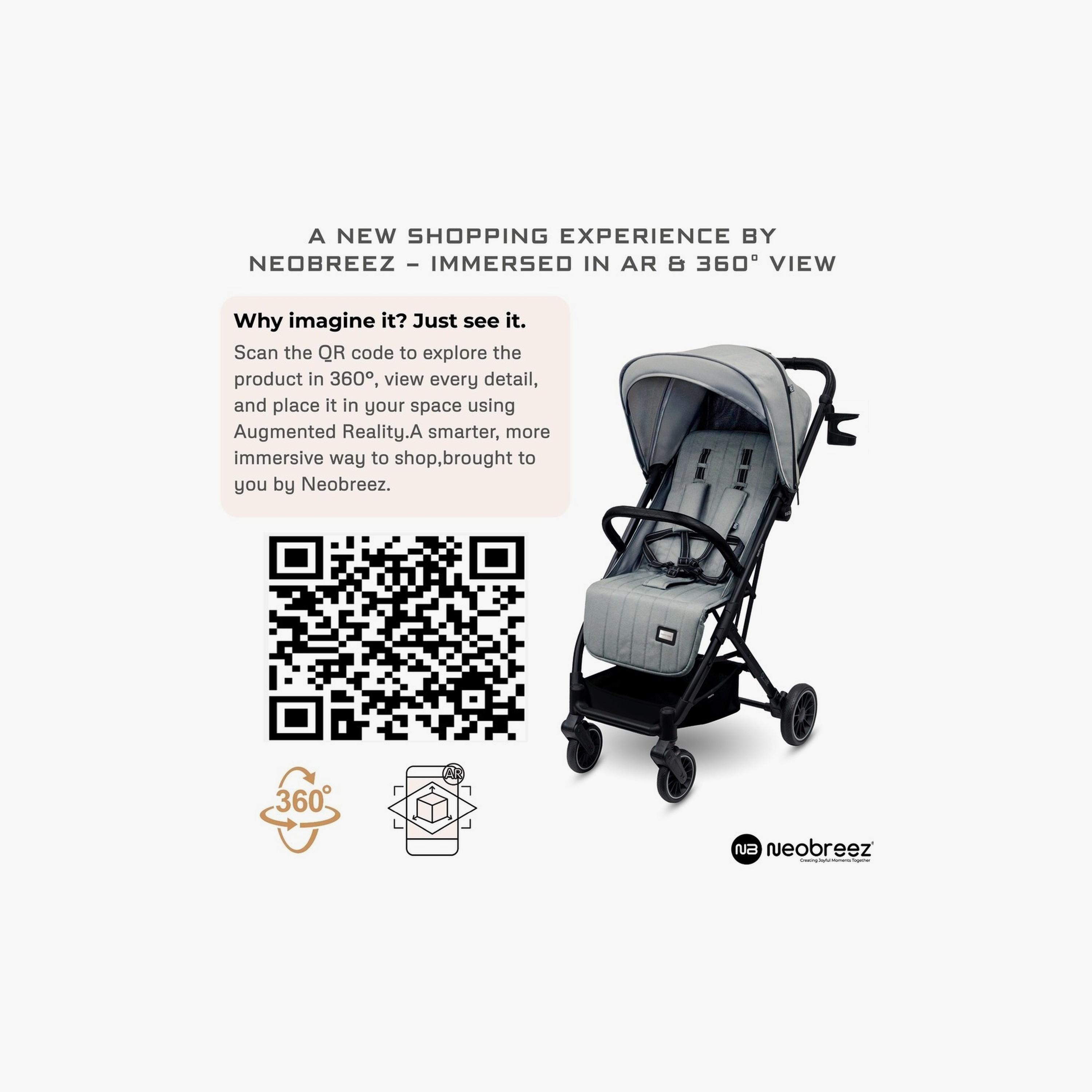 Neobreez Penta Compact Travel Stroller With Cup Holder And Canopy, 15Kg-baby-gear-strollersandprams-strollers-image-7