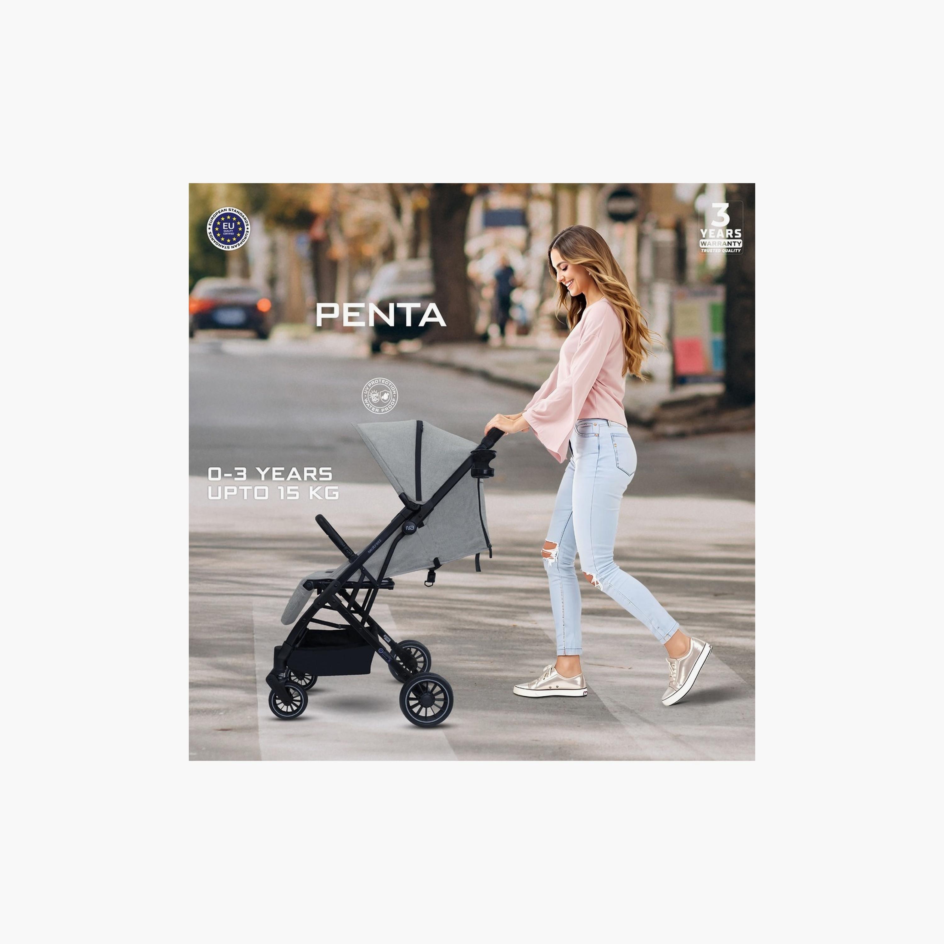 Neobreez Penta Compact Travel Stroller With Cup Holder And Canopy, 15Kg-baby-gear-strollersandprams-strollers-image-9