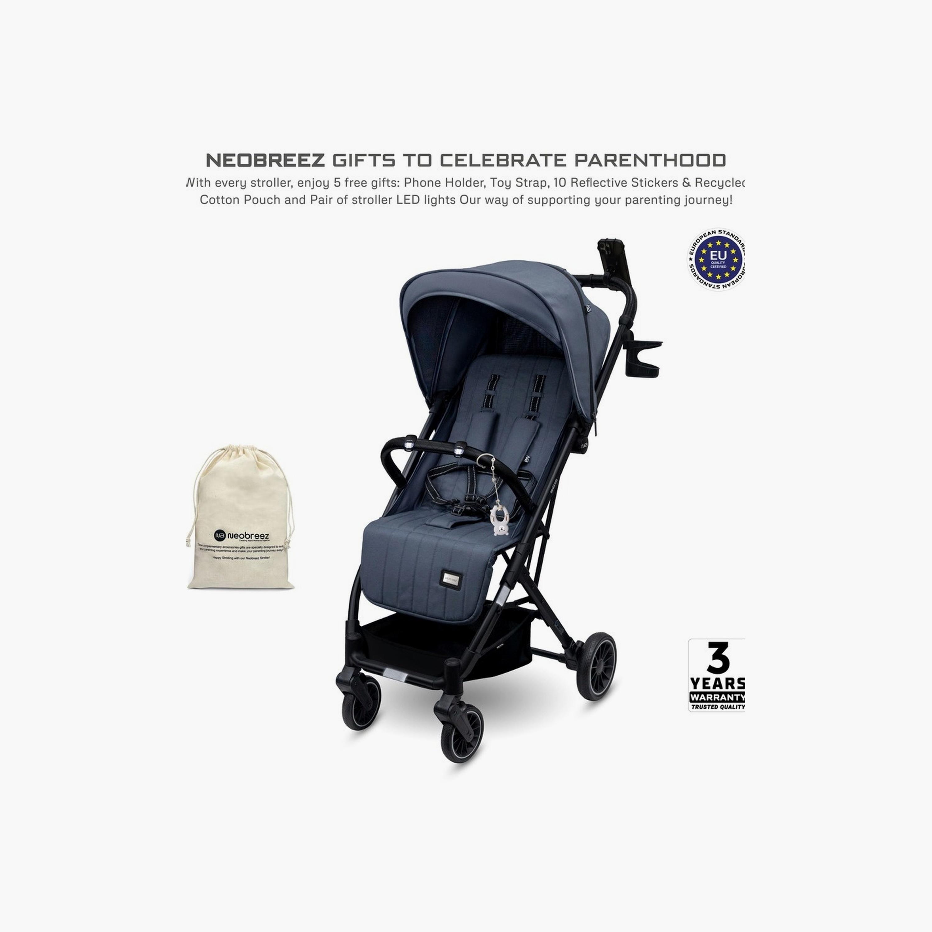 Neobreez Penta Compact Travel Stroller With Cup Holder And Canopy, 15Kg-baby-gear-strollersandprams-strollers-image-10