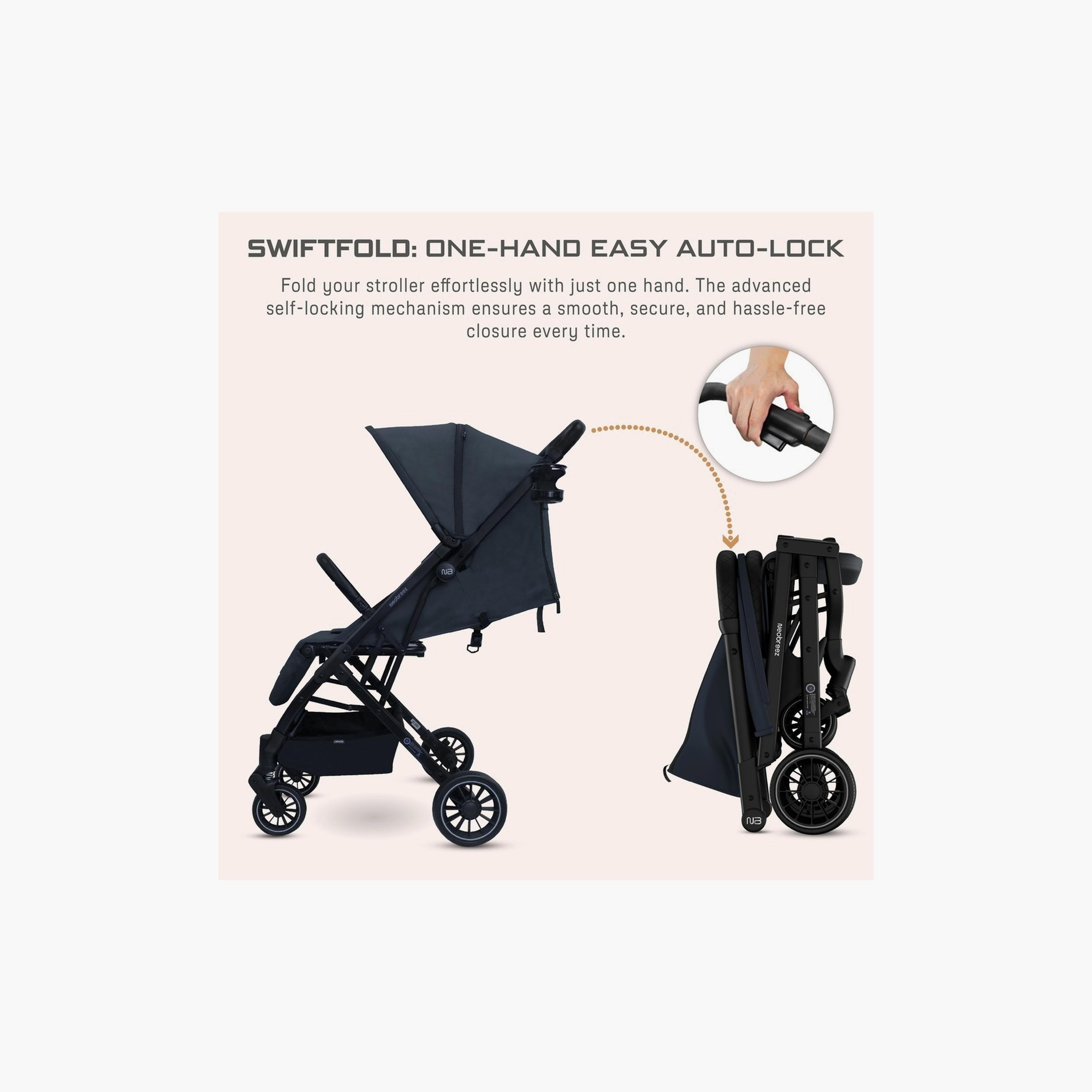 Neobreez Penta Compact Travel Stroller With Cup Holder And Canopy, 15Kg-baby-gear-strollersandprams-strollers-image-12