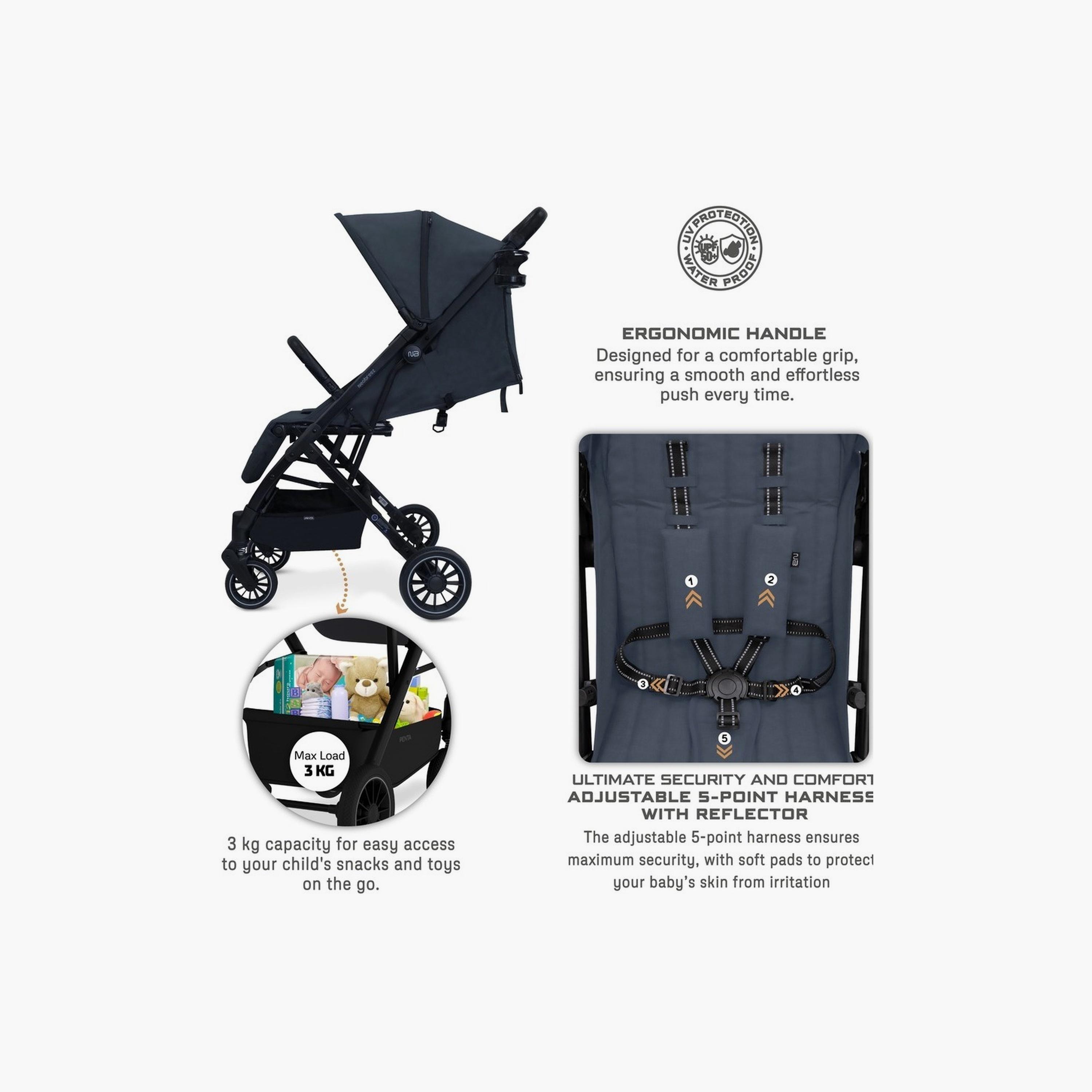 Neobreez Penta Compact Travel Stroller With Cup Holder And Canopy, 15Kg-baby-gear-strollersandprams-strollers-image-2