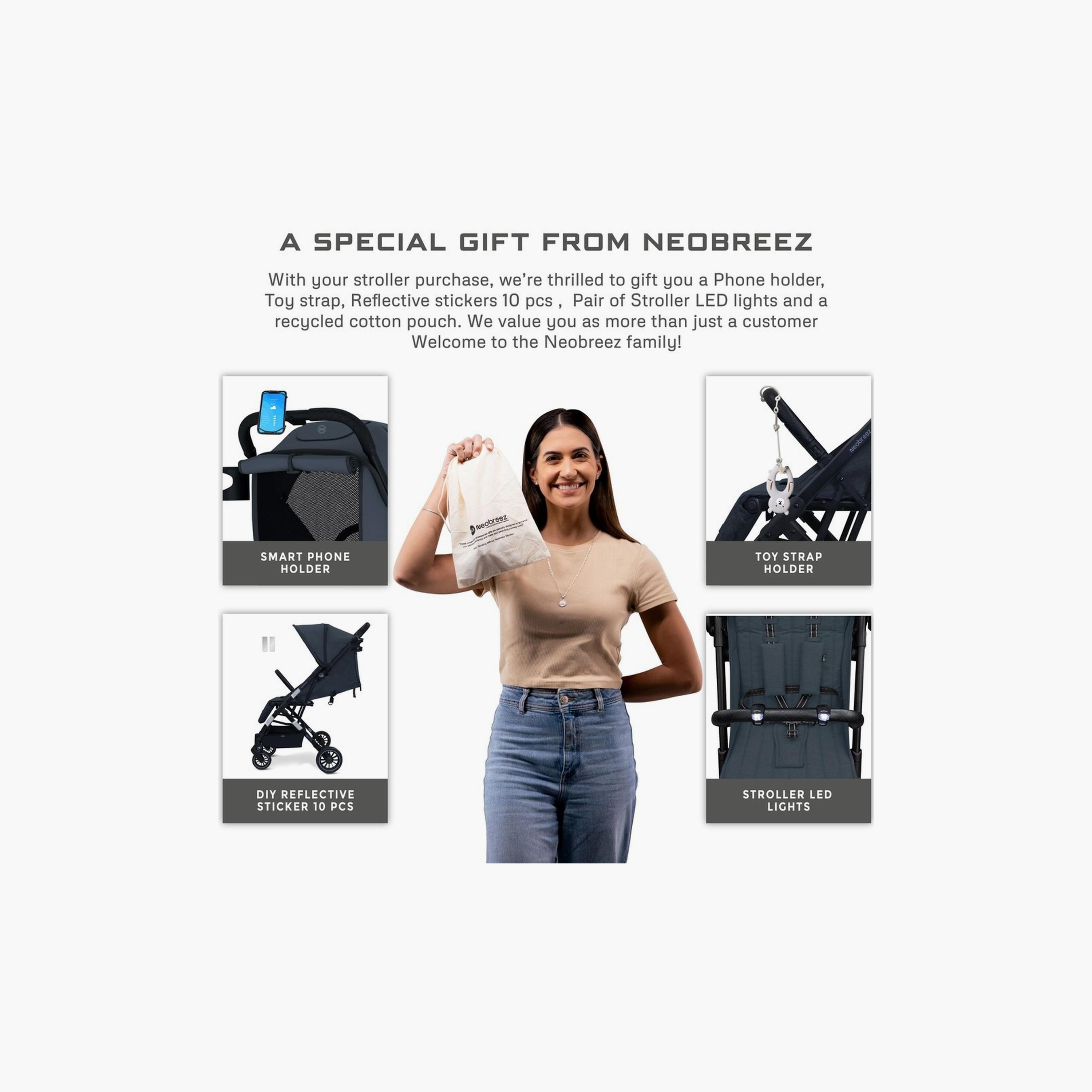 Neobreez Penta Compact Travel Stroller With Cup Holder And Canopy, 15Kg-baby-gear-strollersandprams-strollers-image-5