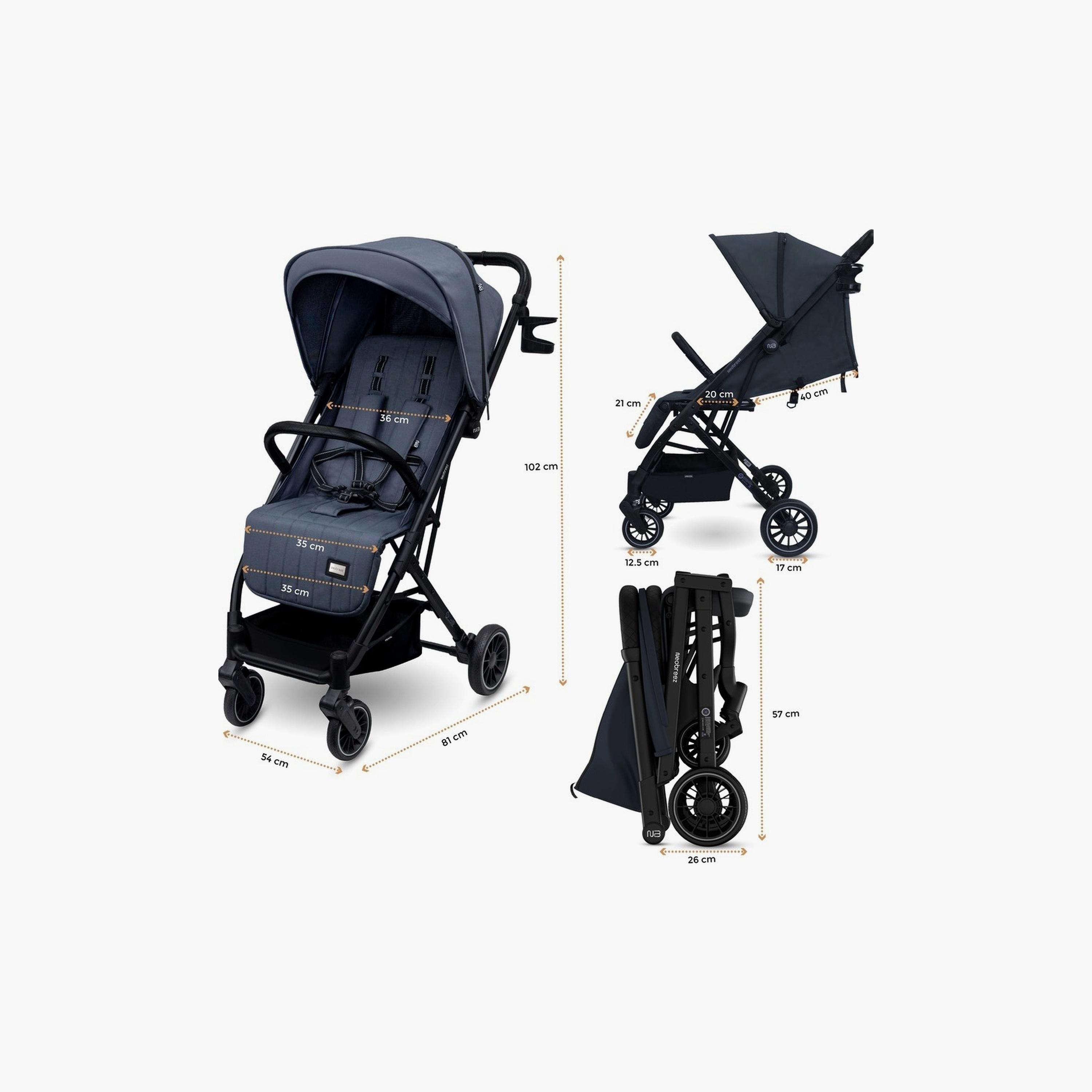 Neobreez Penta Compact Travel Stroller With Cup Holder And Canopy, 15Kg-baby-gear-strollersandprams-strollers-image-6