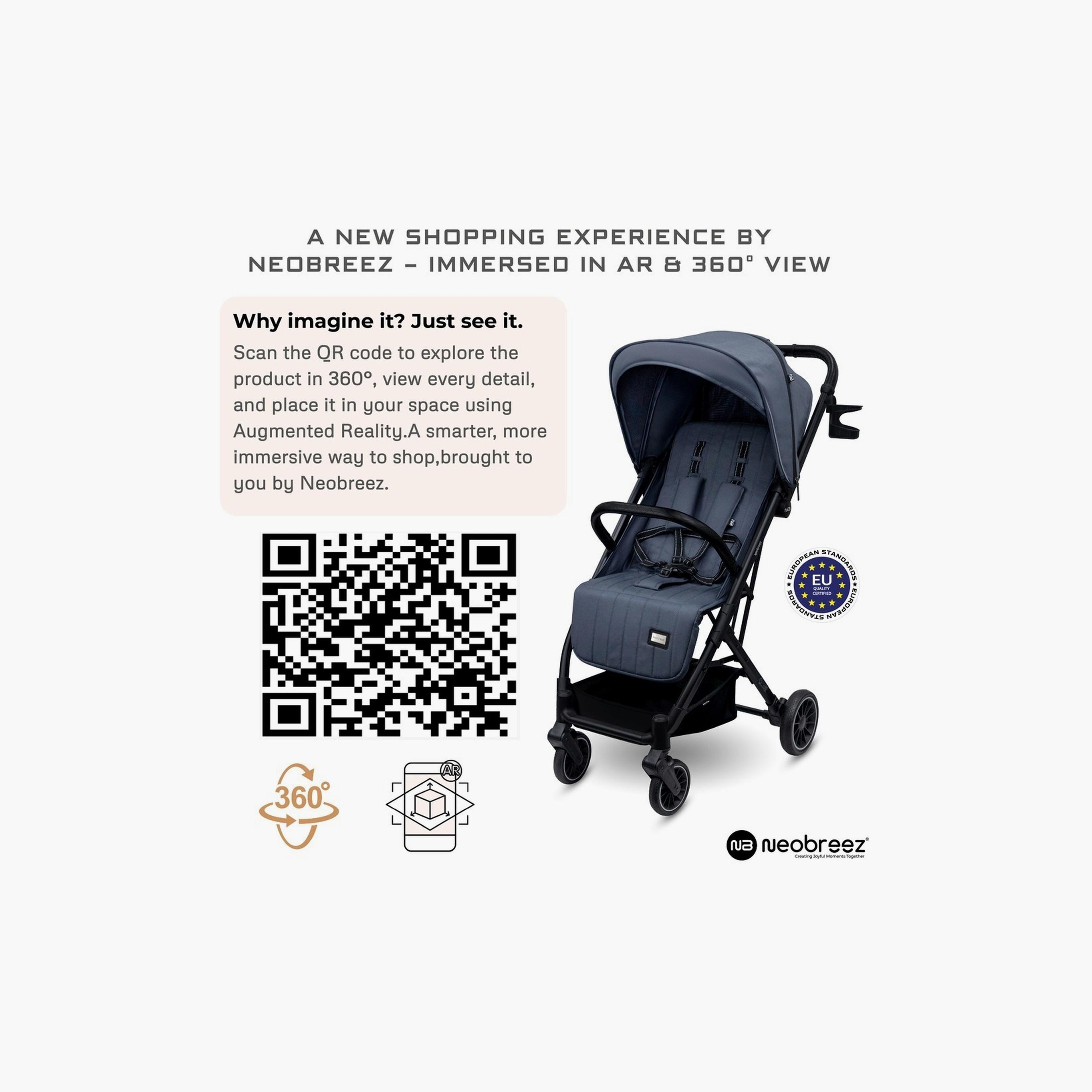 Neobreez Penta Compact Travel Stroller With Cup Holder And Canopy, 15Kg-baby-gear-strollersandprams-strollers-image-7
