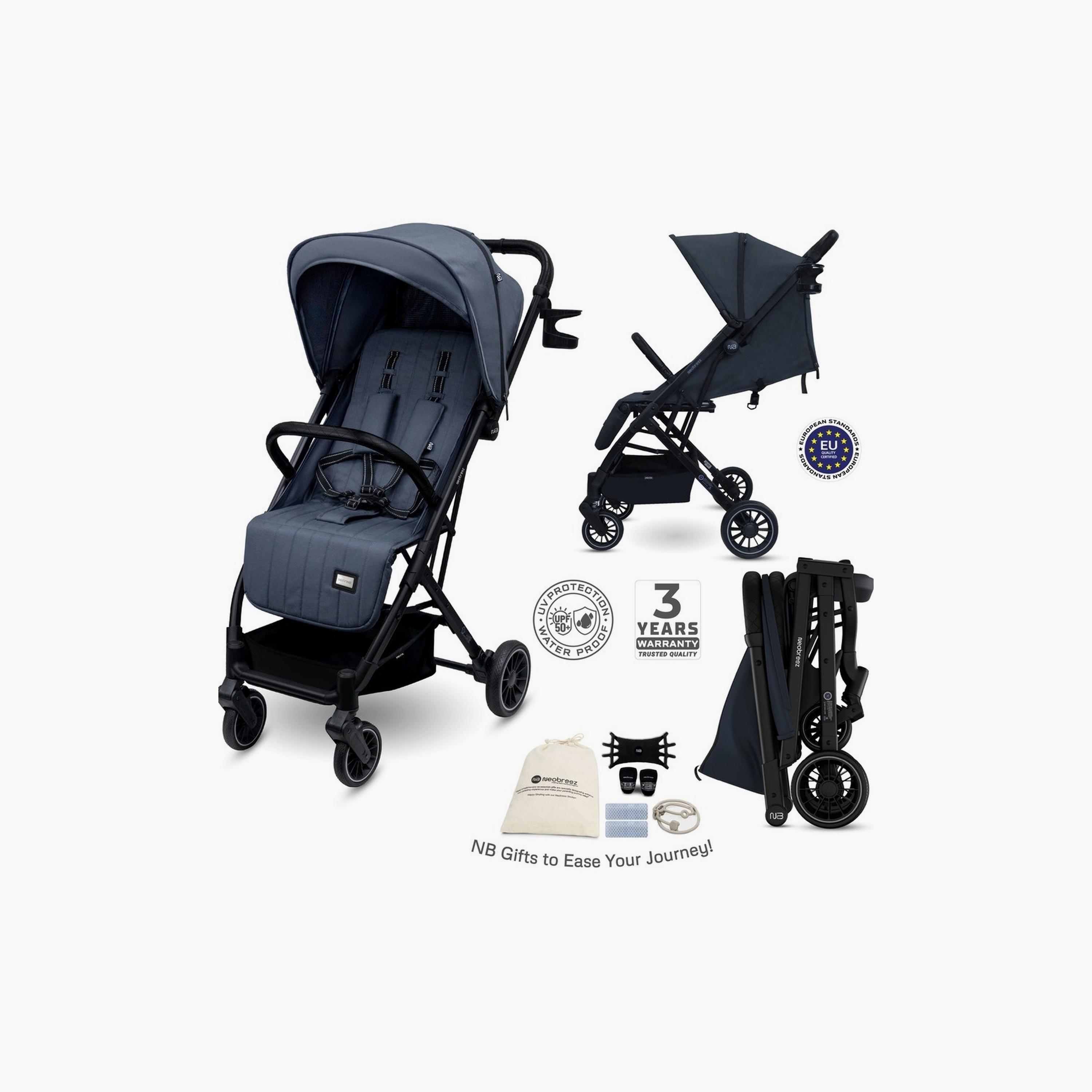 Neobreez Penta Compact Travel Stroller With Cup Holder And Canopy, 15Kg-baby-gear-strollersandprams-strollers-image-8
