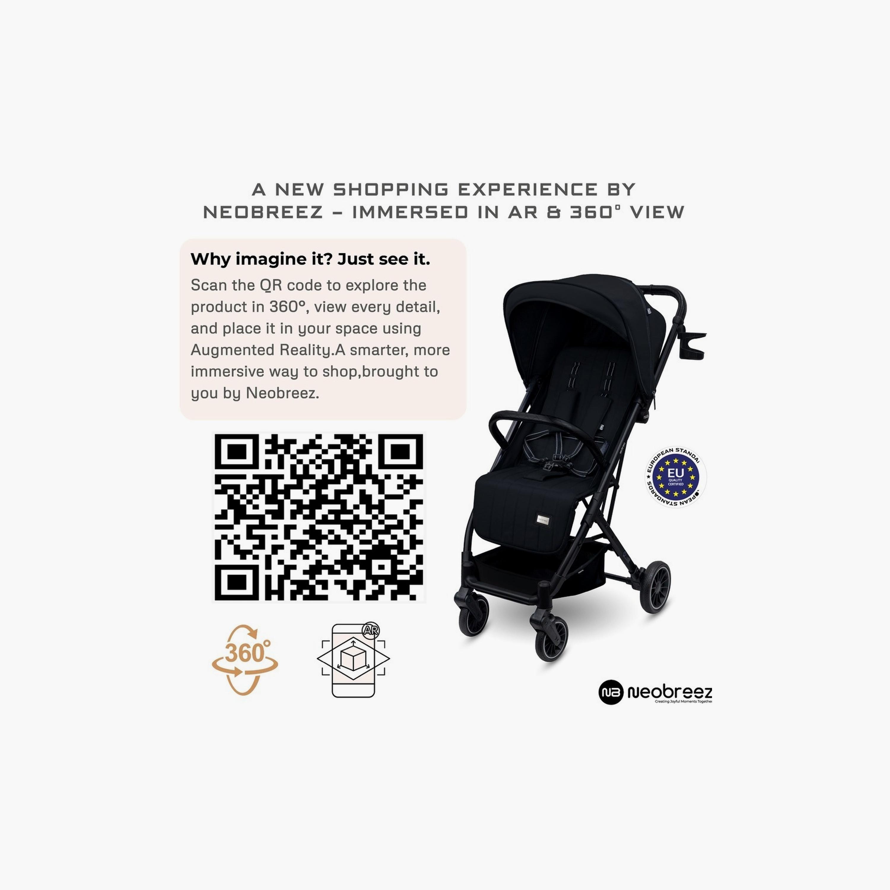 Neobreez Penta Compact Travel Stroller With Cup Holder And Canopy, 15Kg-baby-gear-strollersandprams-strollers-image-6