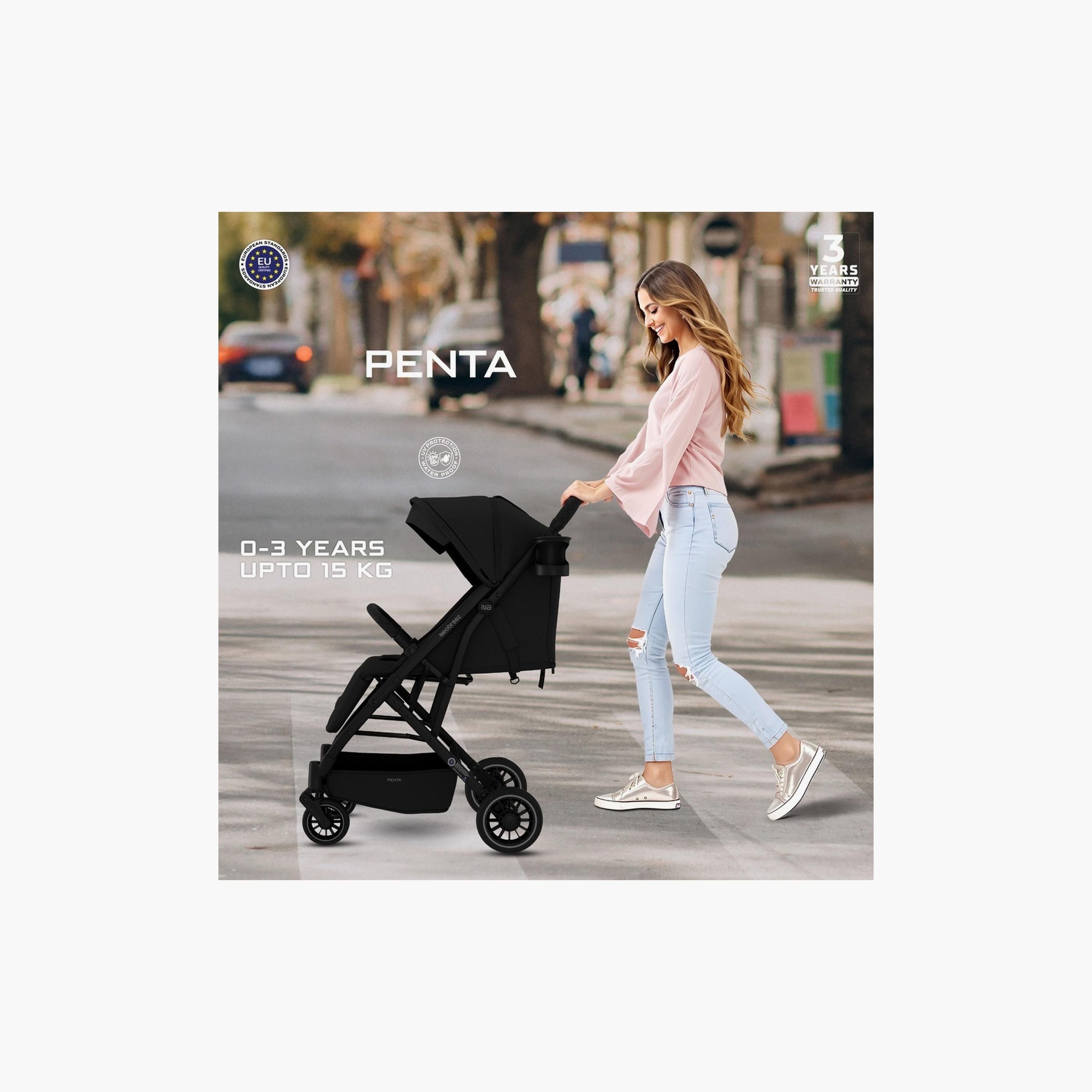 Neobreez Penta Compact Travel Stroller With Cup Holder And Canopy, 15Kg-baby-gear-strollersandprams-strollers-image-7