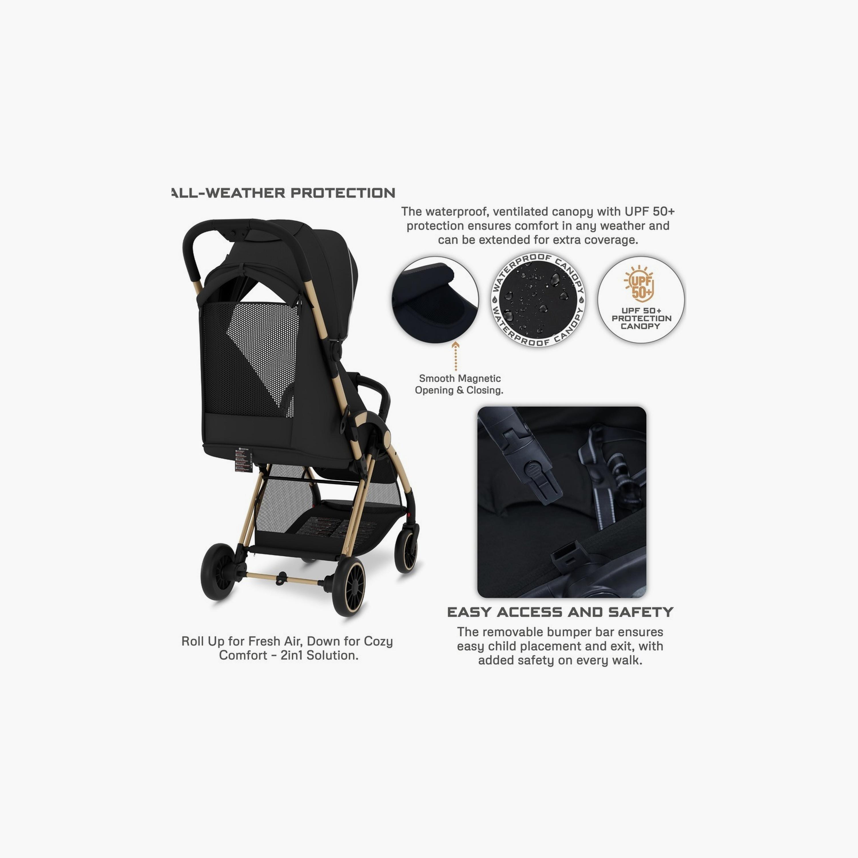 Neobreez Theta Auto Fold Compact Travel Stroller With Canopy, Up To 22Kg-baby-gear-strollersandprams-strollers-image-6
