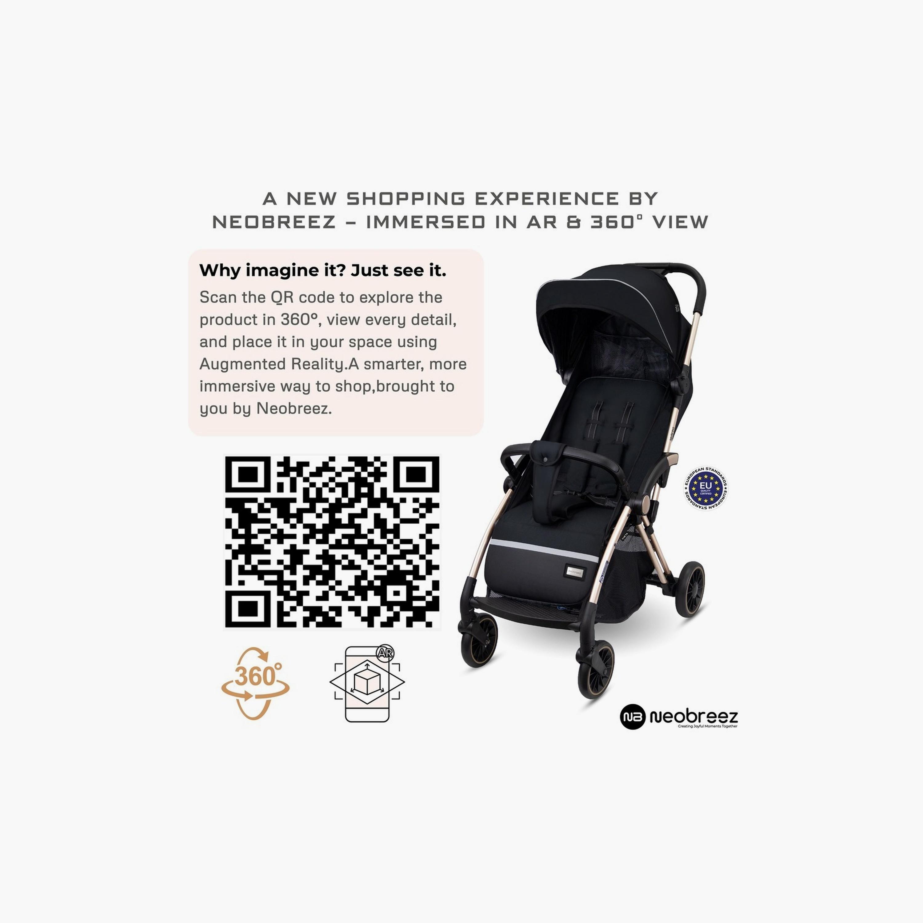 Neobreez Theta Auto Fold Compact Travel Stroller With Canopy, Up To 22Kg-baby-gear-strollersandprams-strollers-image-9